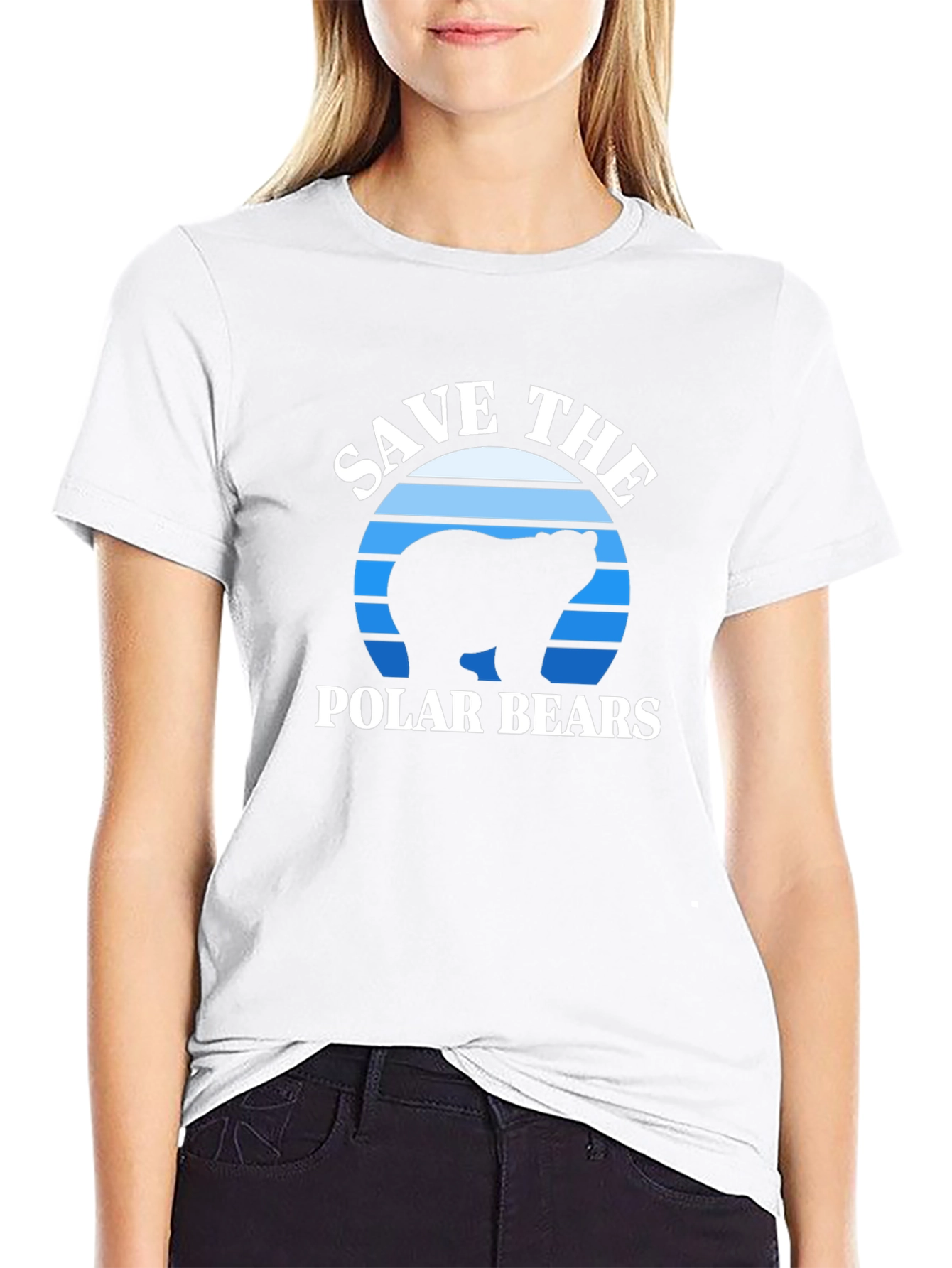 Save the Polar Bears T-Shirt - Black