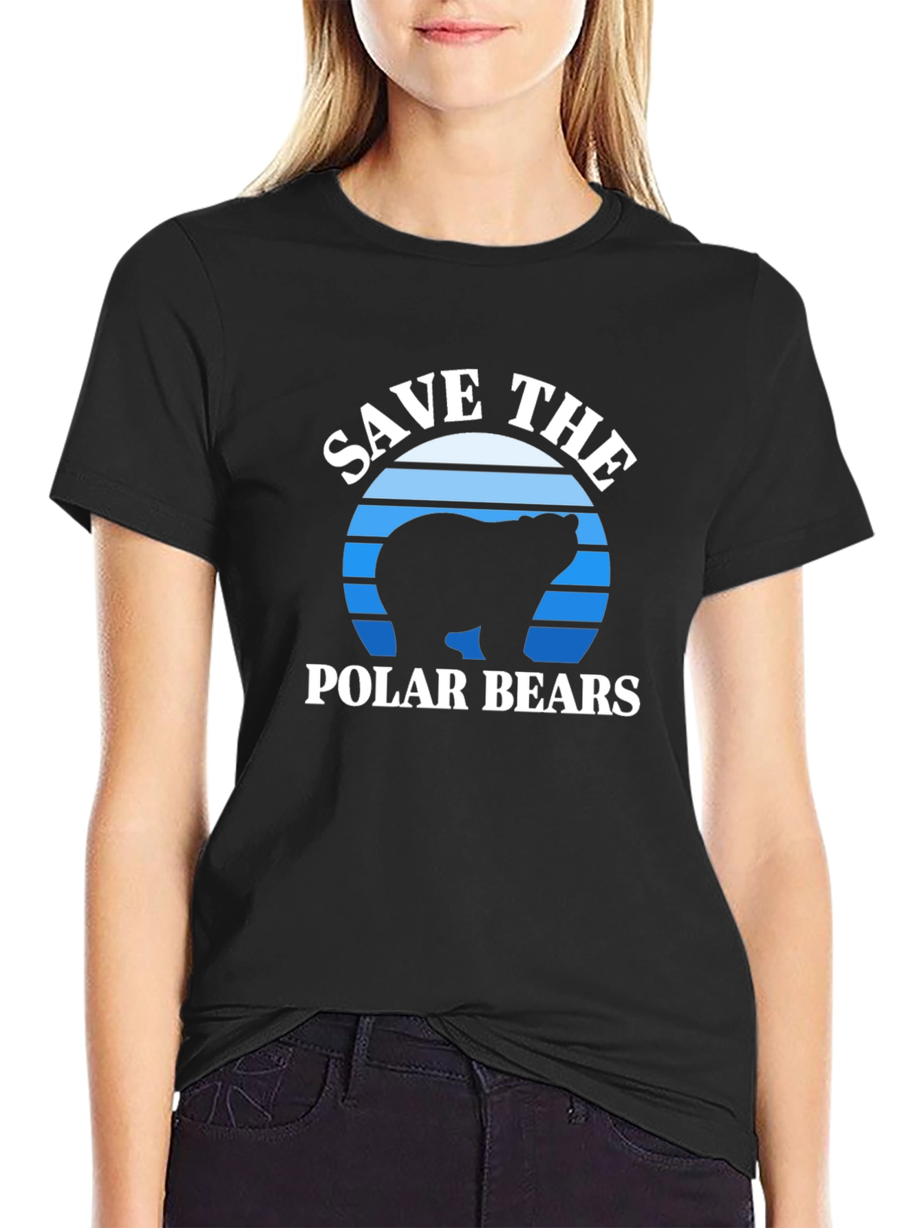 Save the Polar Bears T-Shirt - Black