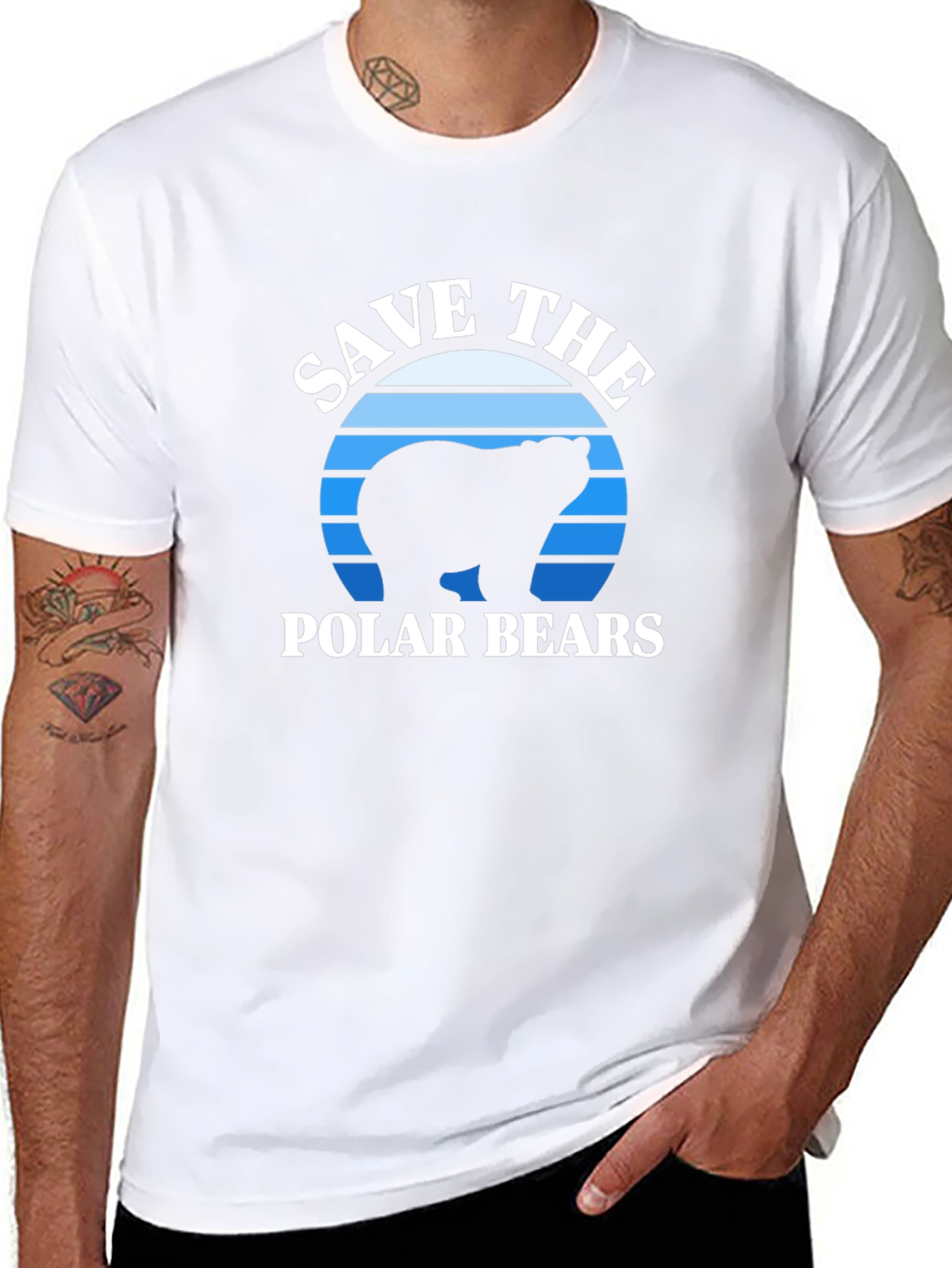 Save the Polar Bears T-Shirt - Black