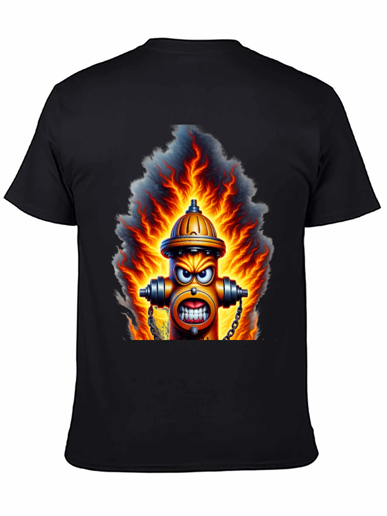 Fiery Hydrant Graphic Tee - Bold Streetwear