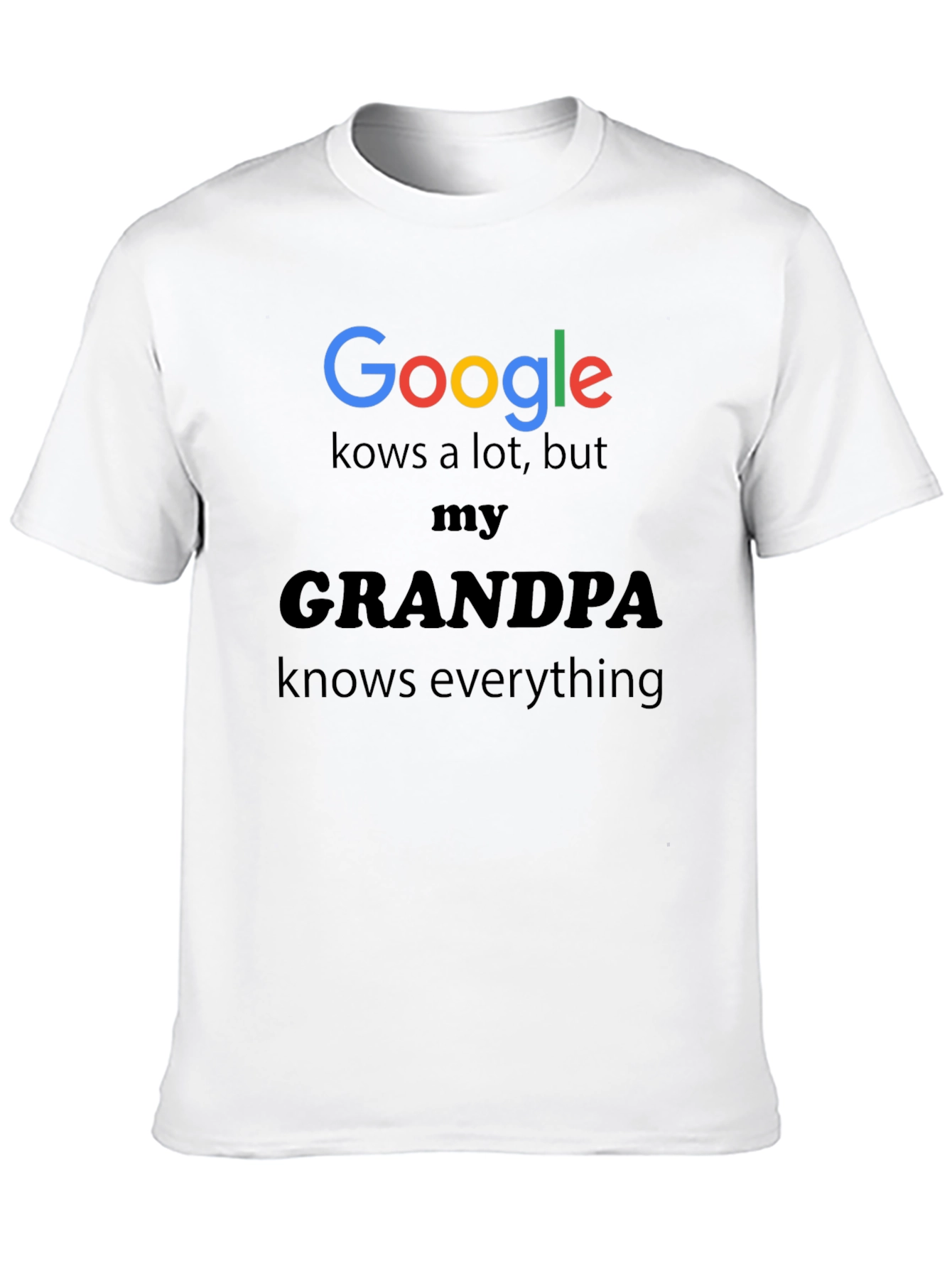 Google Grandpa T-Shirt - Knows Everything