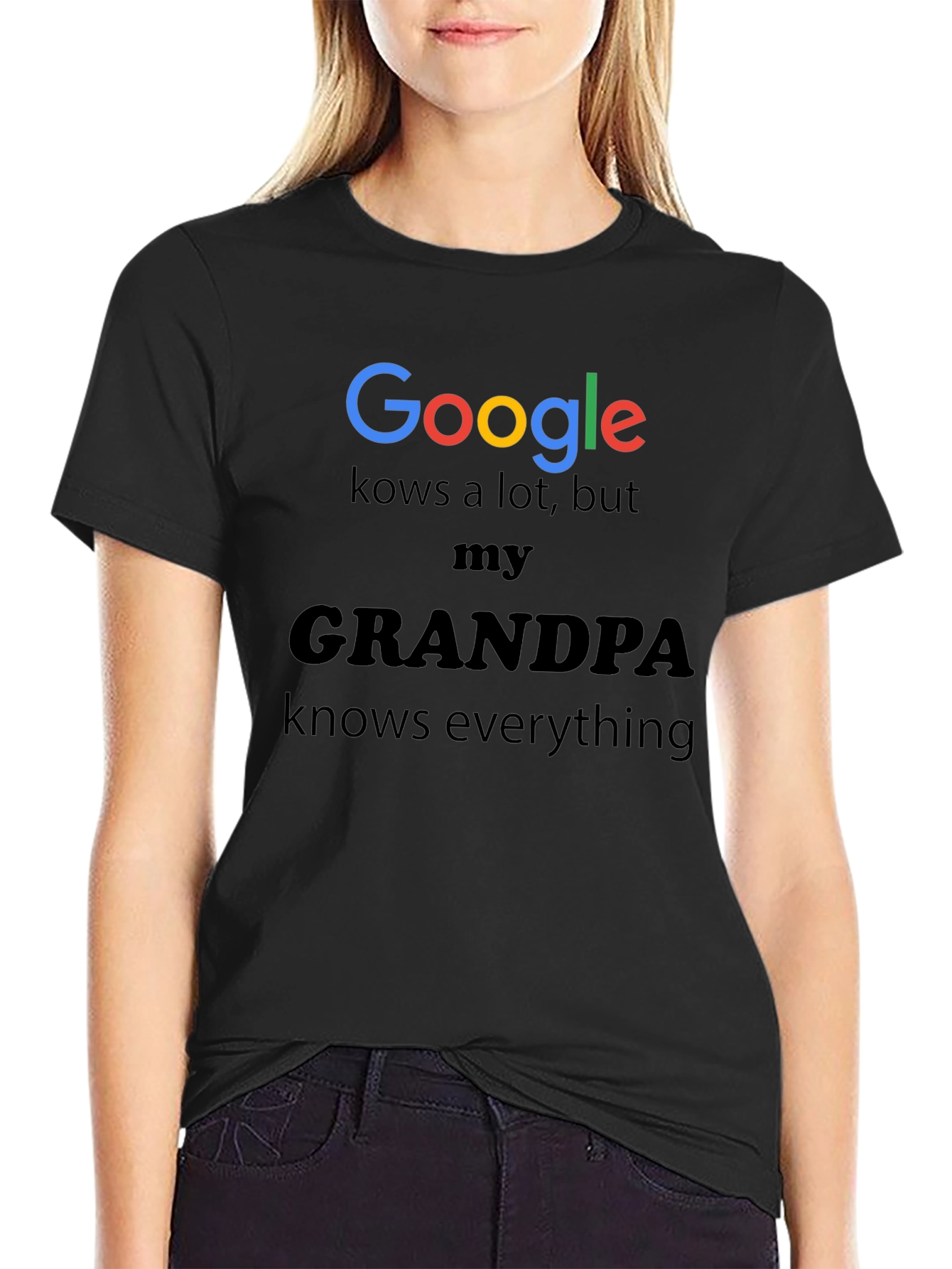 Google Grandpa T-Shirt - Knows Everything
