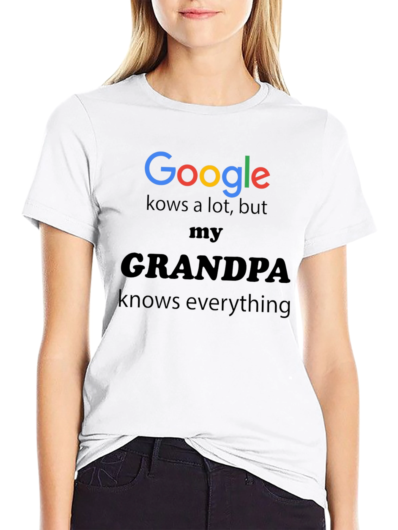 Google Grandpa T-Shirt - Knows Everything