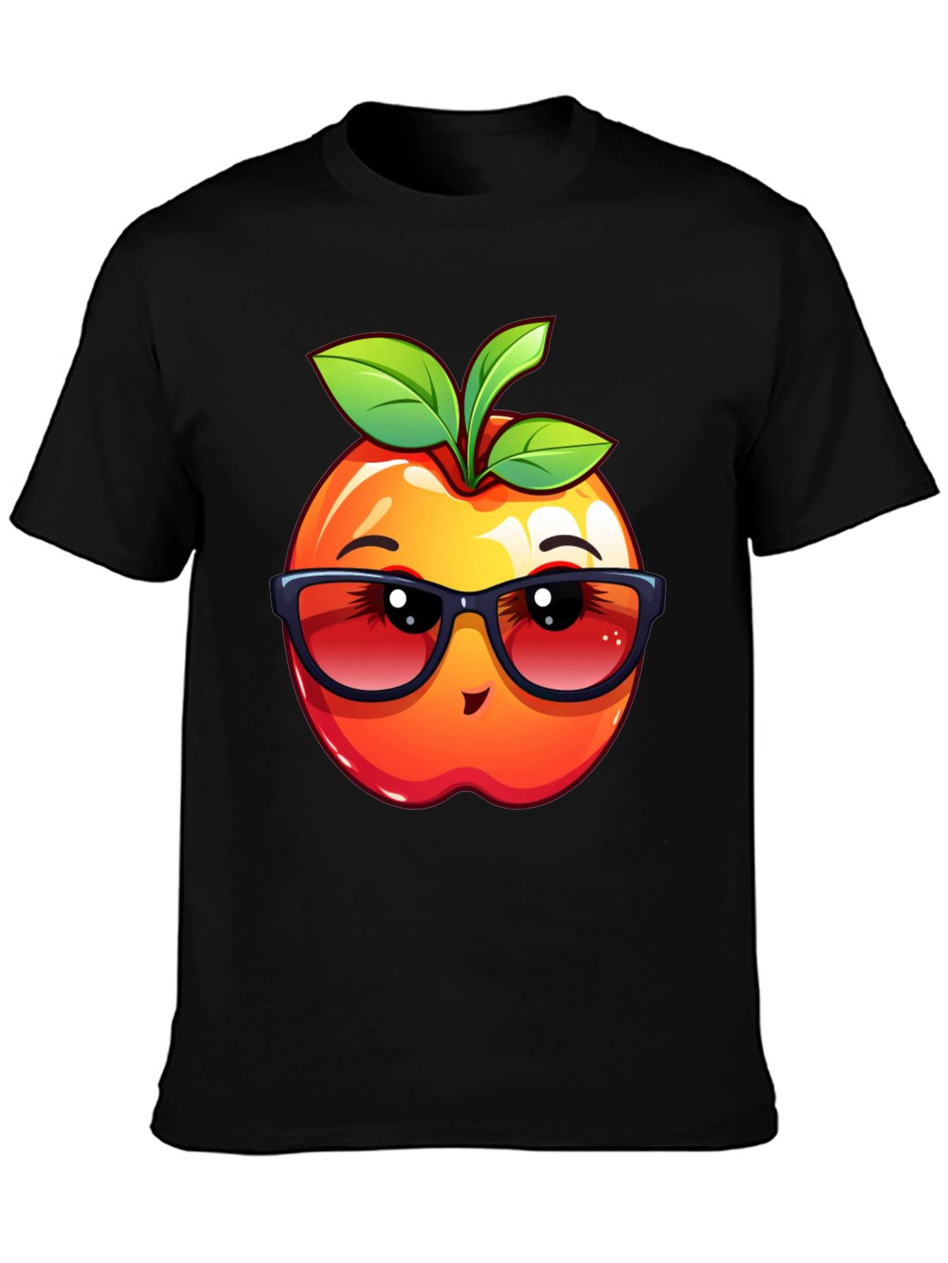 Cool Apple Graphic Tee - Fruit with Shades!