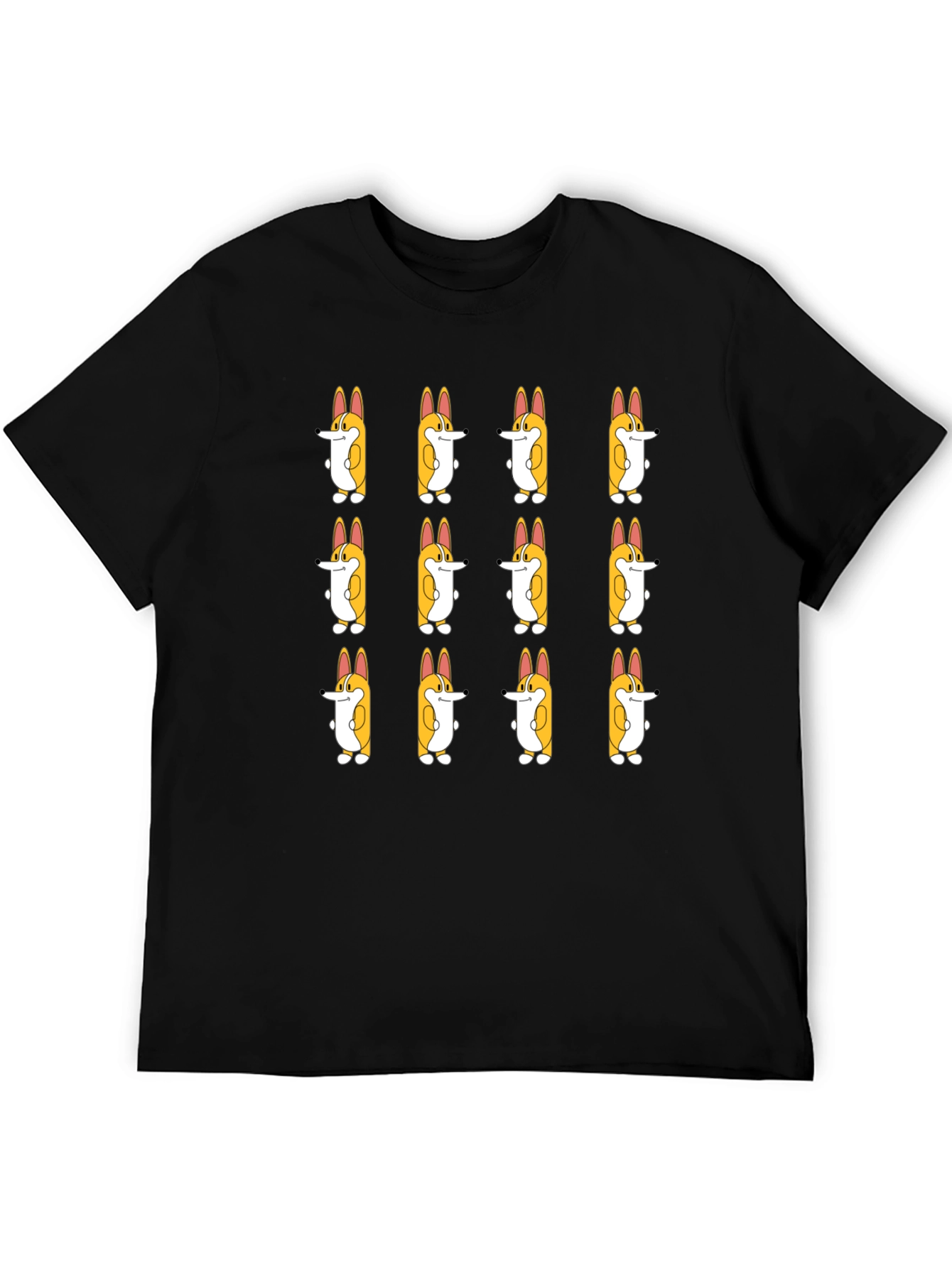 Corgi Cartoon Pattern Tee