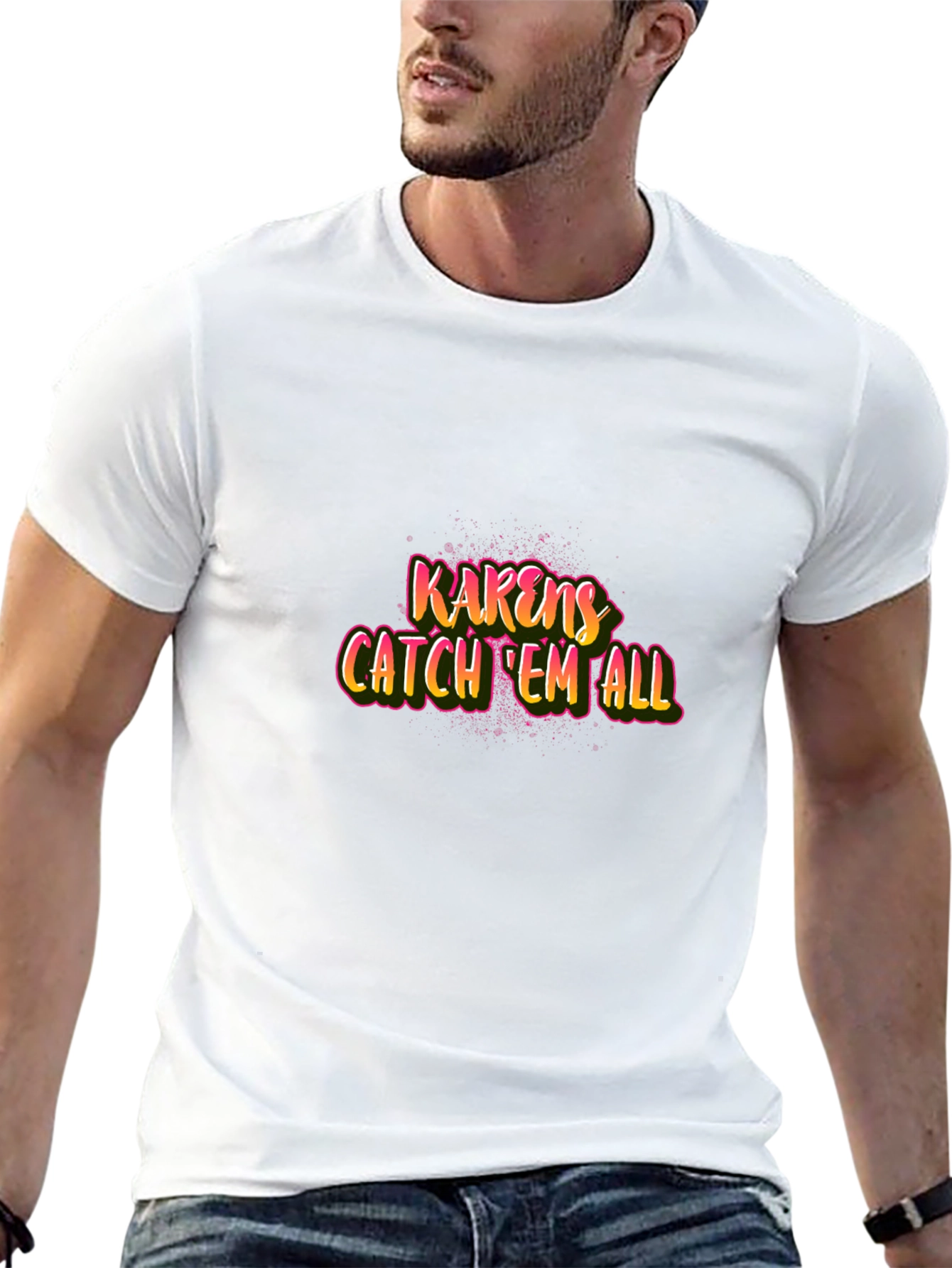Karens Catch Em All Black T-Shirt