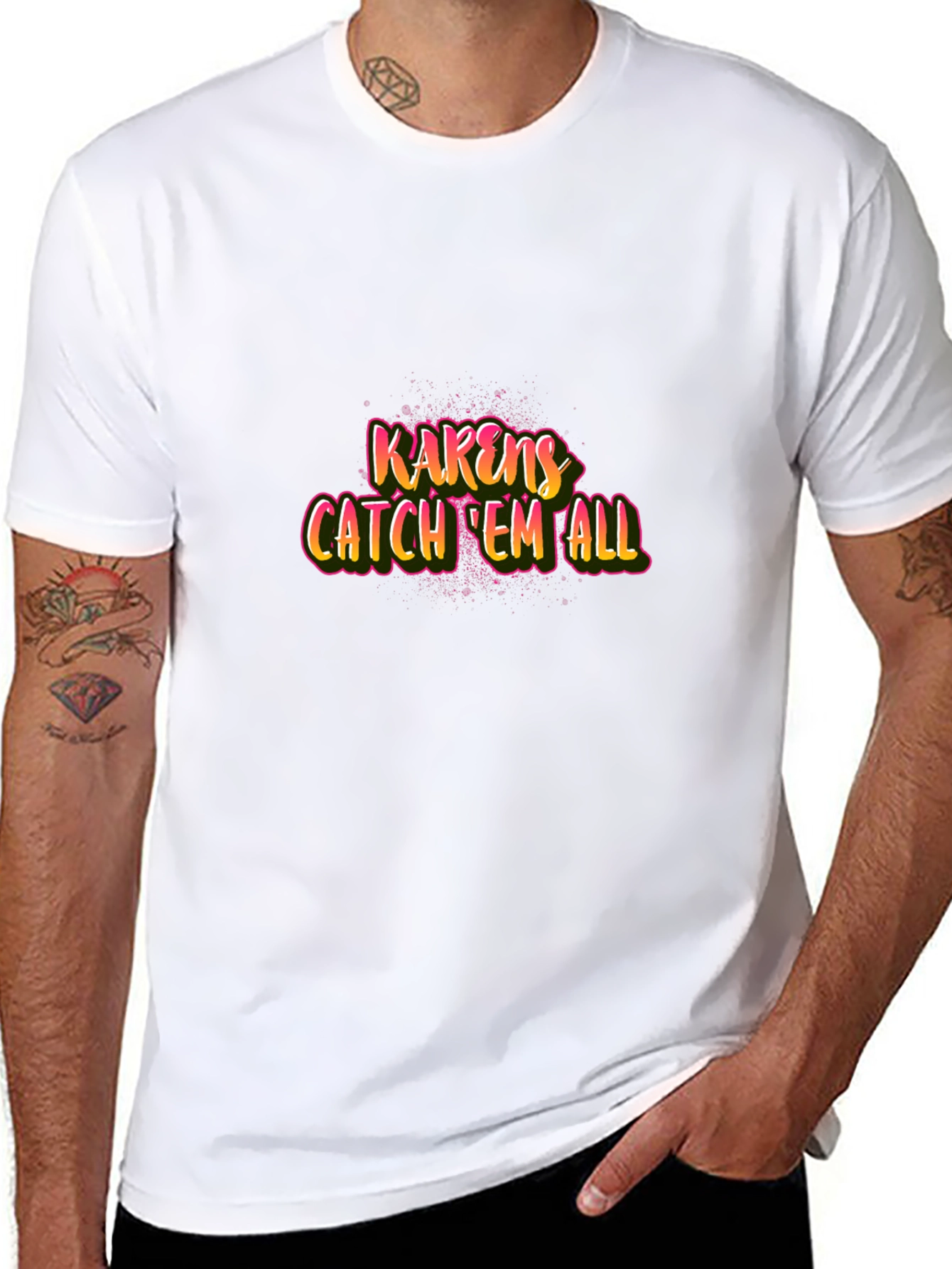 Karens Catch Em All Black T-Shirt