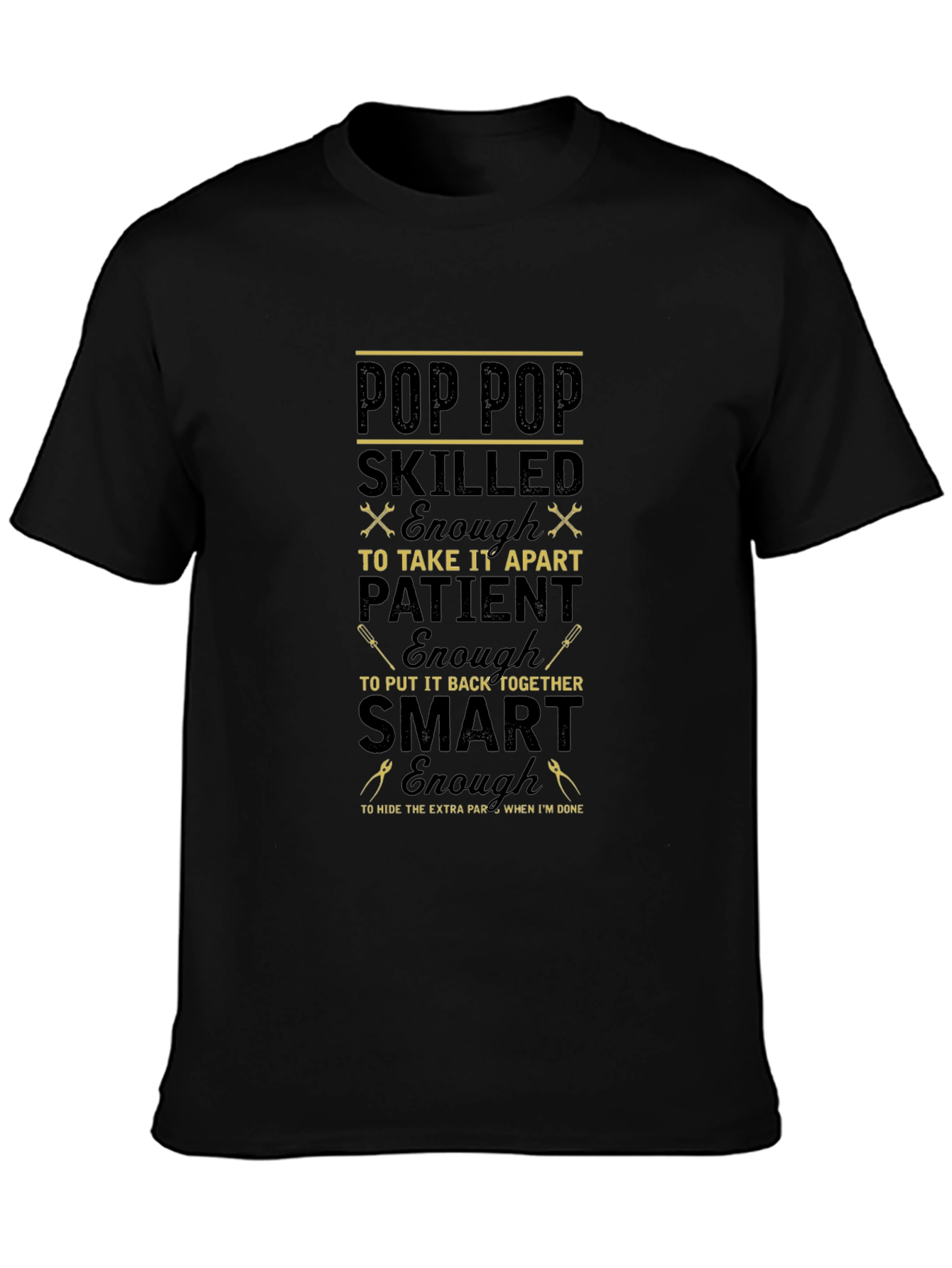 Pop Pop Skilled Funny Graphic T-Shirt
