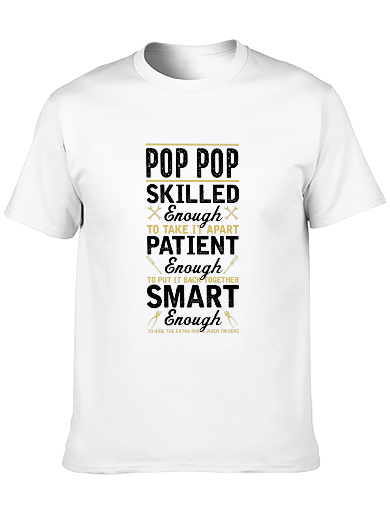 Pop Pop Skilled Funny Graphic T-Shirt