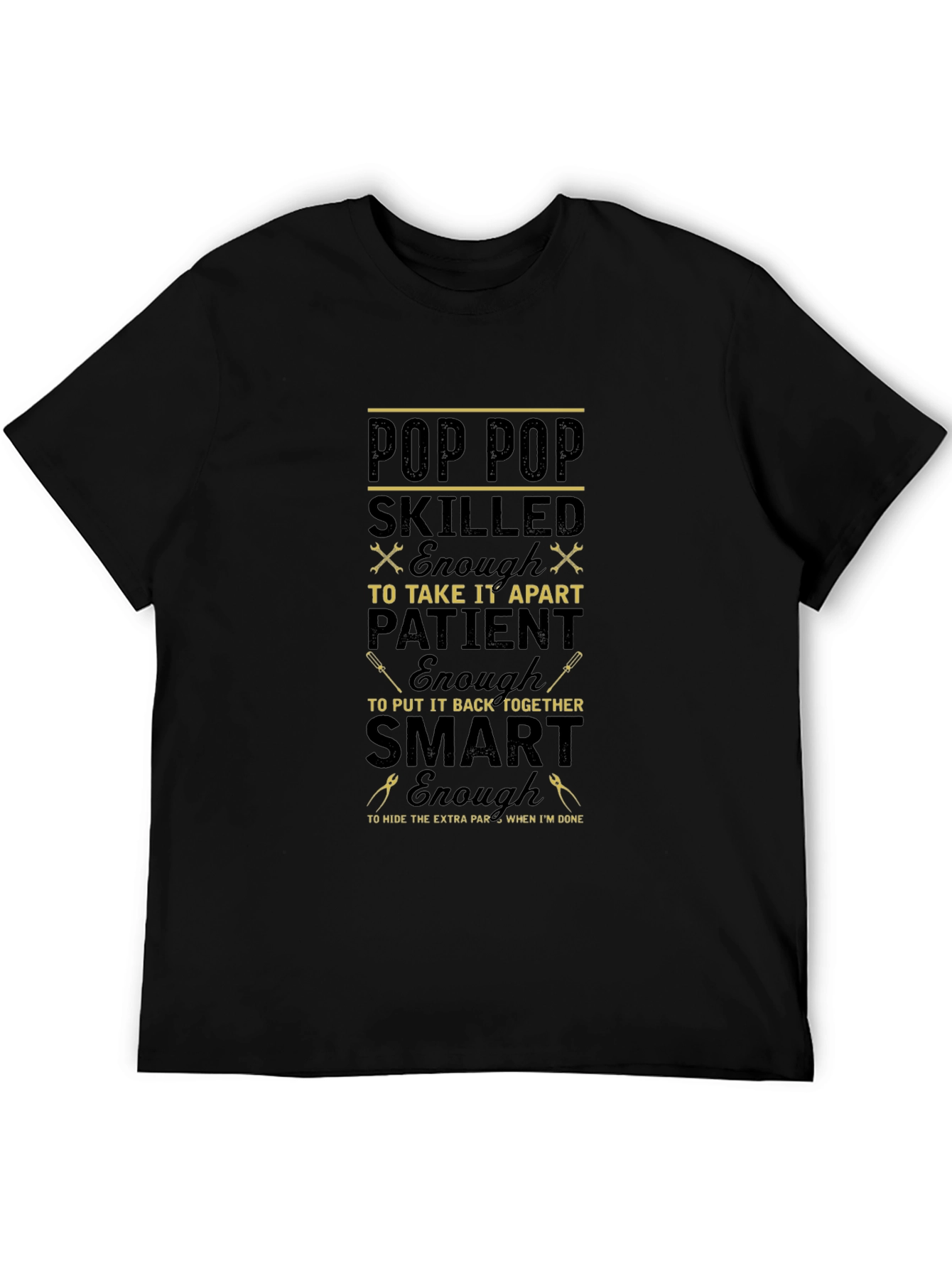 Pop Pop Skilled Funny Graphic T-Shirt