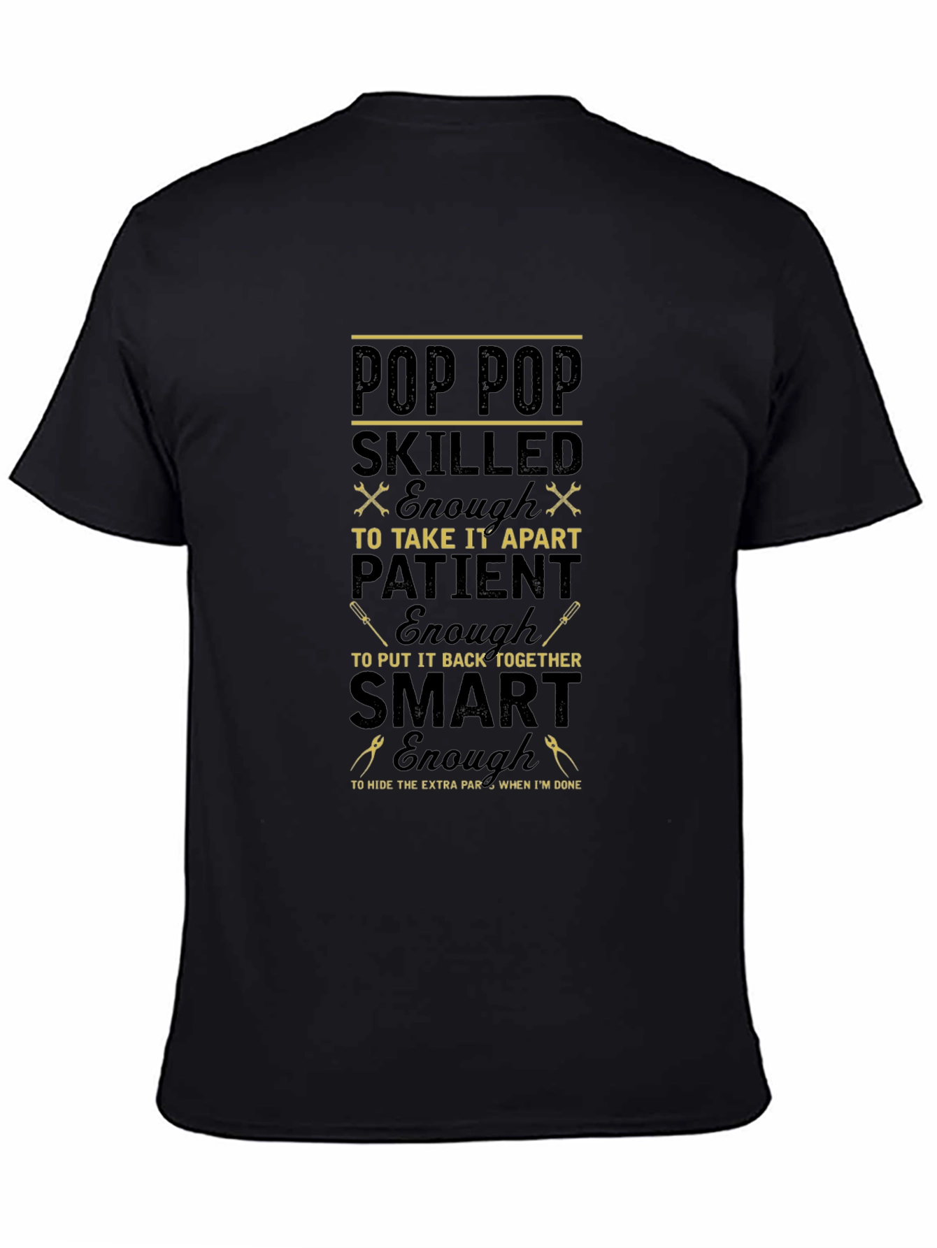Pop Pop Skilled Funny Graphic T-Shirt