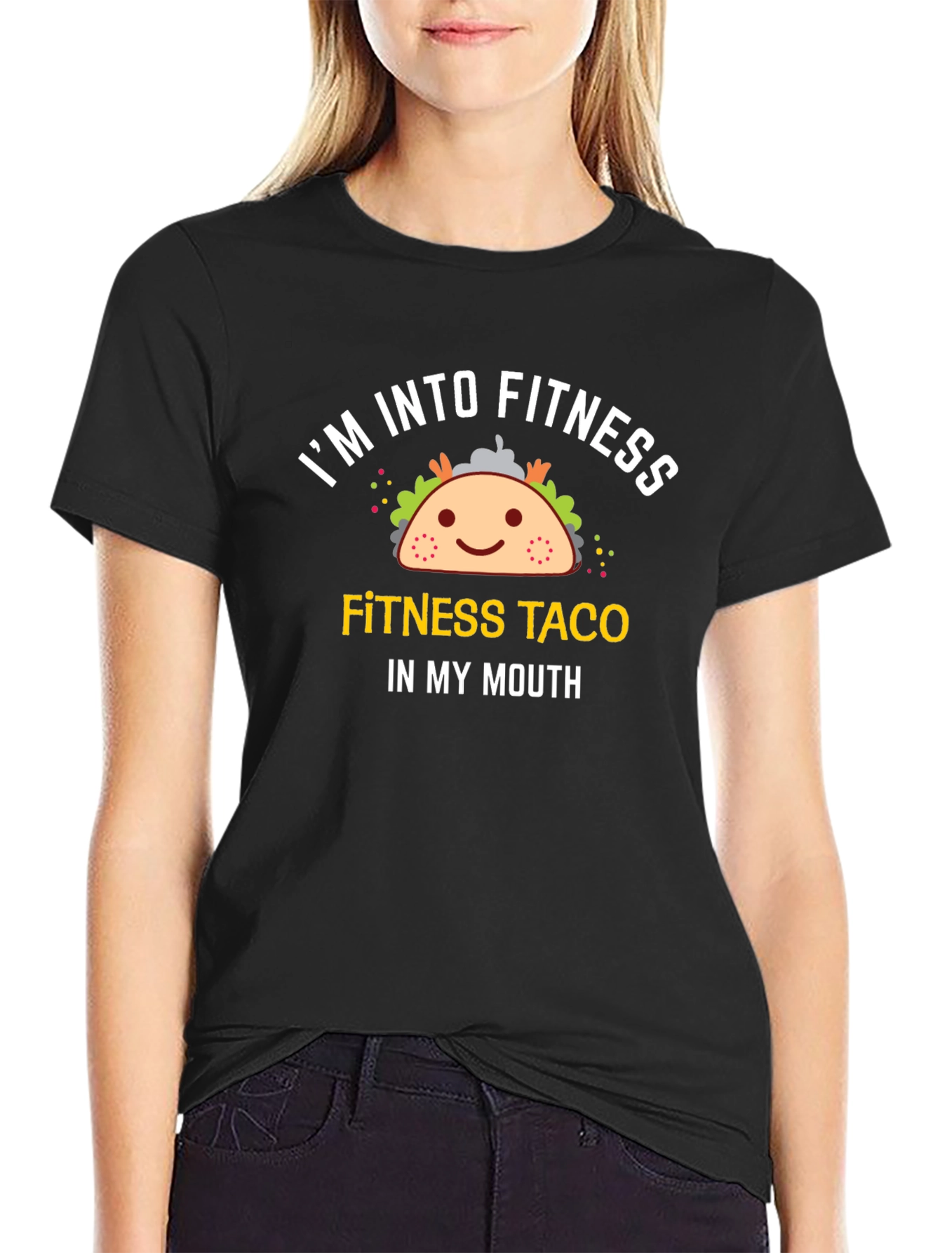 Fitness Taco Graphic Tee - Funny Workout Shirt
