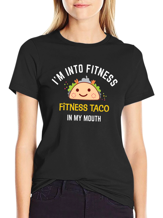 Fitness Taco Graphic Tee - Funny Workout Shirt