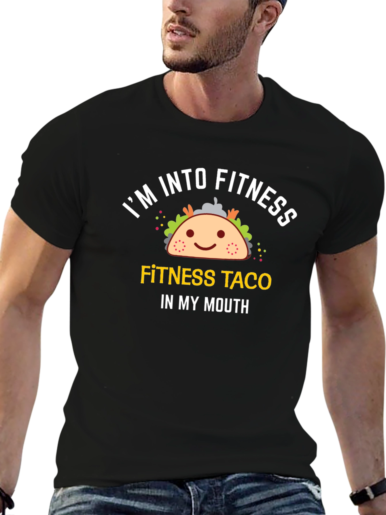 Fitness Taco Graphic Tee - Funny Workout Shirt