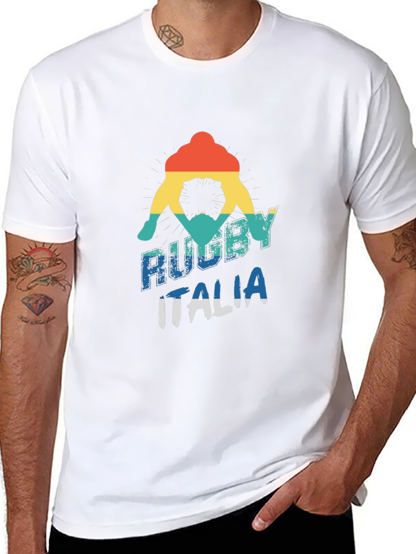 Rugby Italia Graphic Tee - Retro Style