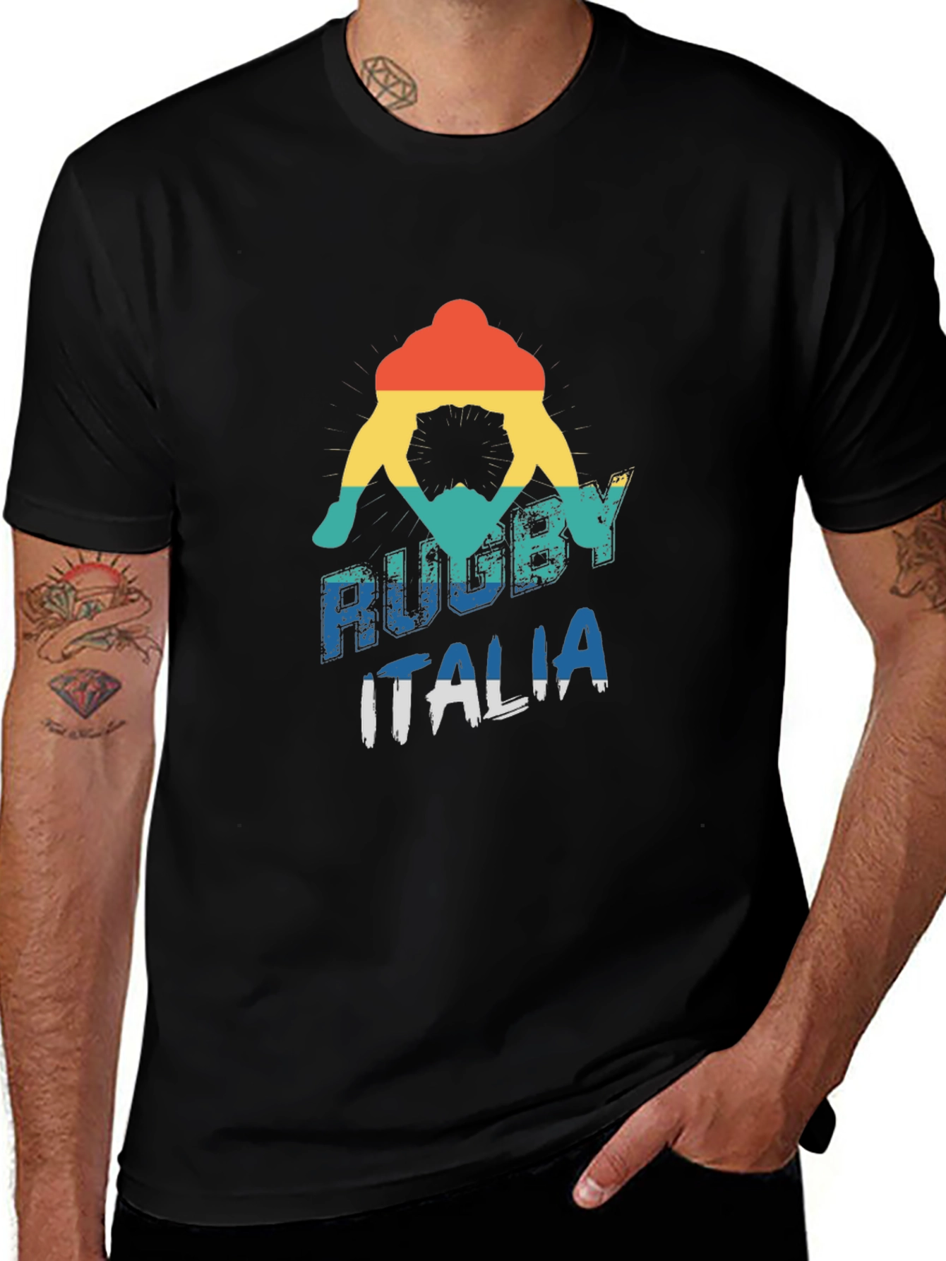 Rugby Italia Graphic Tee - Retro Style