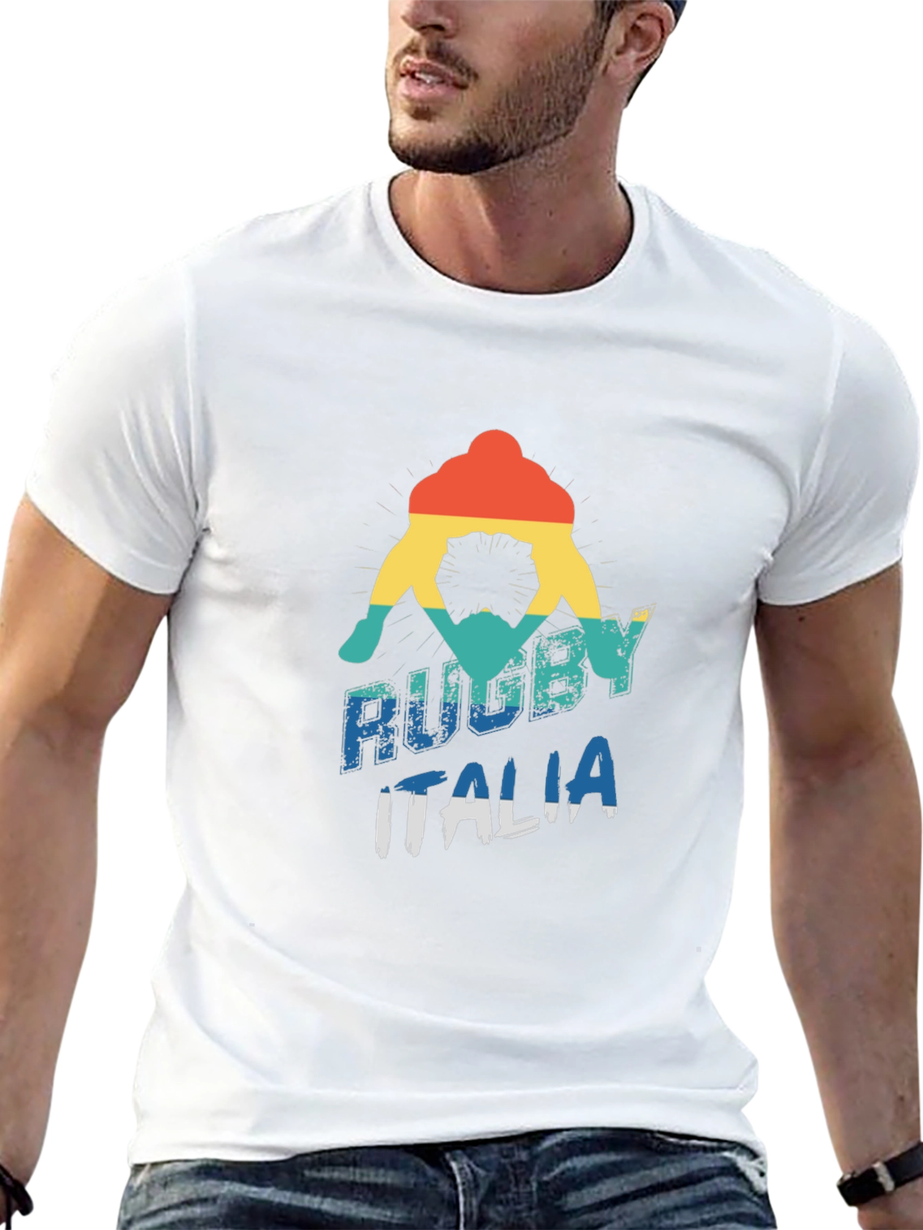 Rugby Italia Graphic Tee - Retro Style
