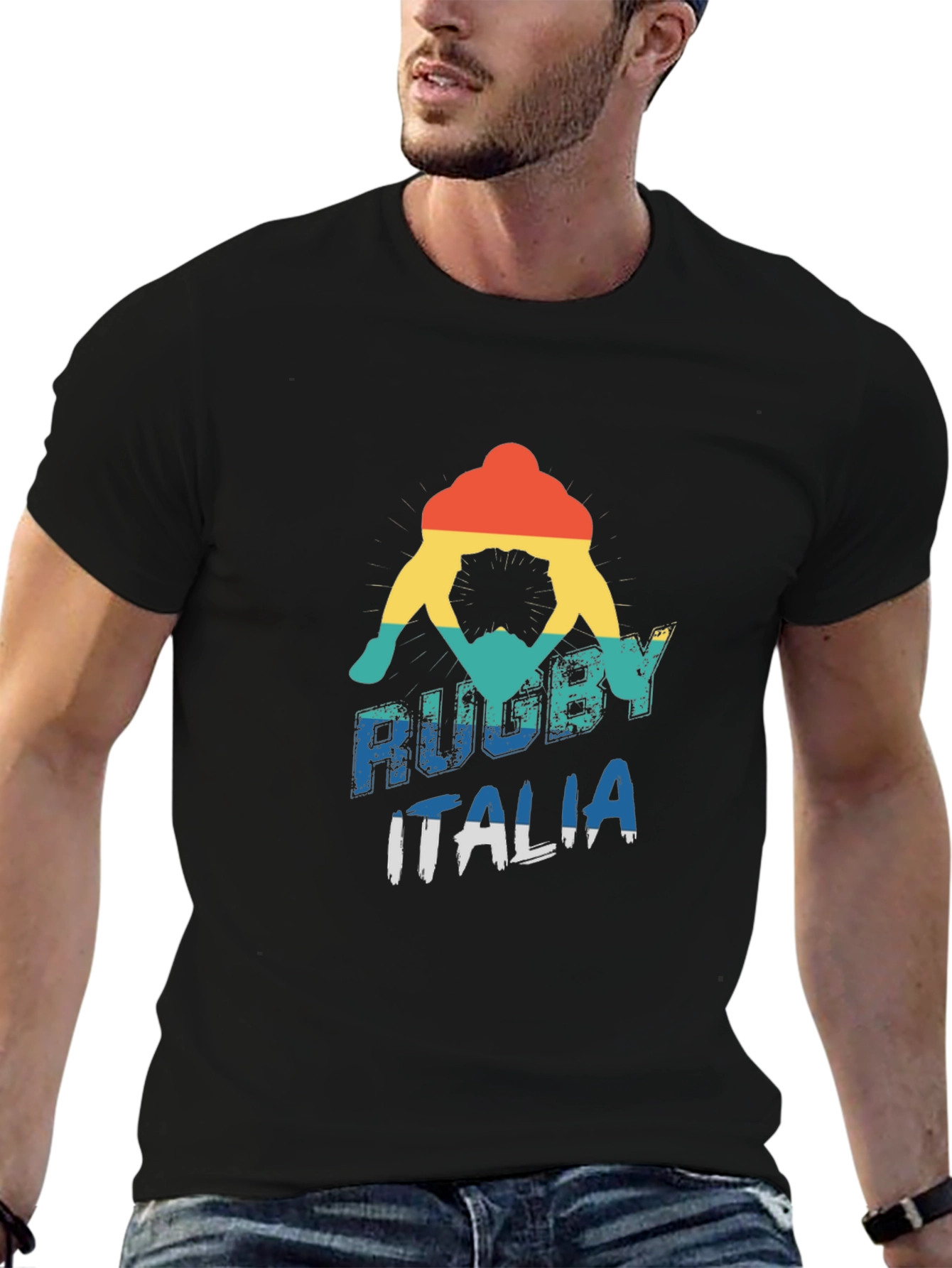 Rugby Italia Graphic Tee - Retro Style