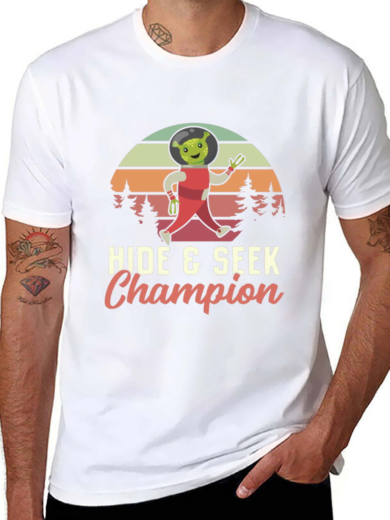 Hide & Seek Champion Alien Graphic T-Shirt