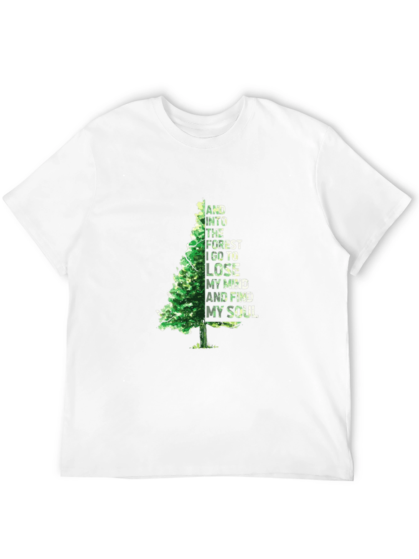 Nature Lovers Black T-Shirt - Forest & Soul