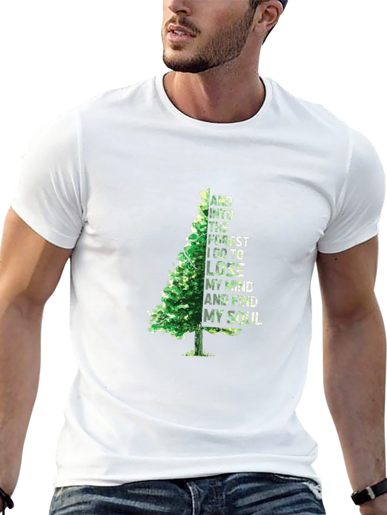 Nature Lovers Black T-Shirt - Forest & Soul