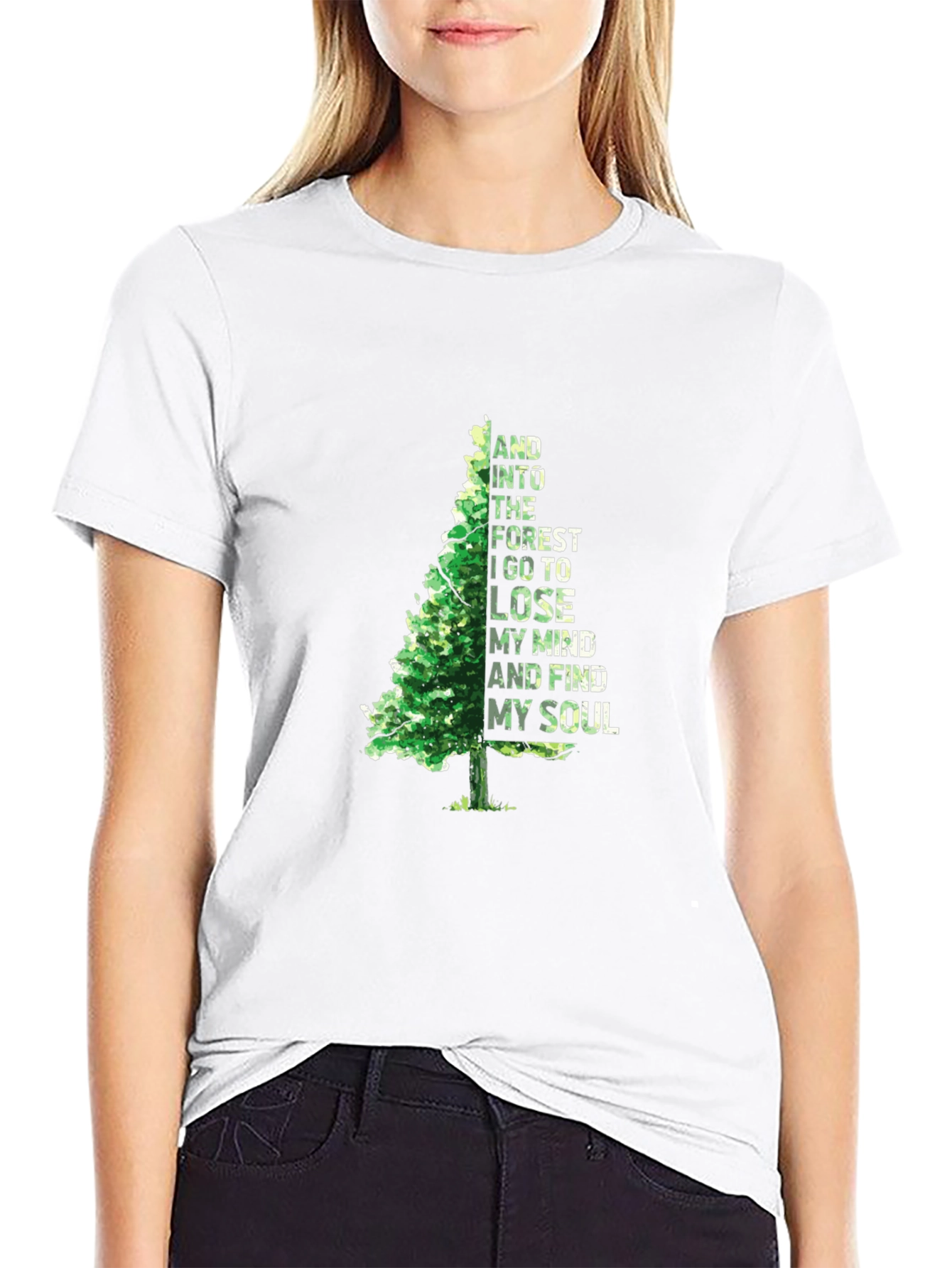 Nature Lovers Black T-Shirt - Forest & Soul