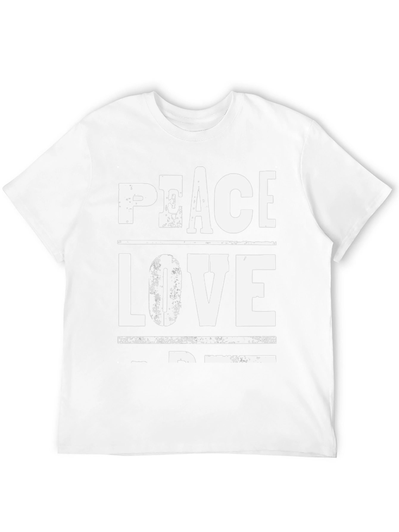 Peace Love Design Black T-Shirt