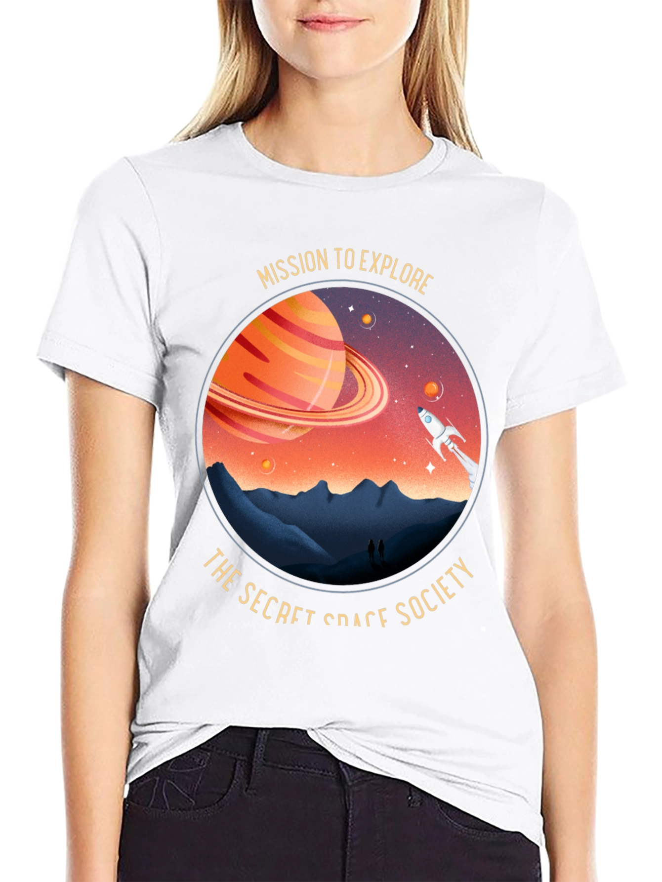 Space Society Graphic T-Shirt