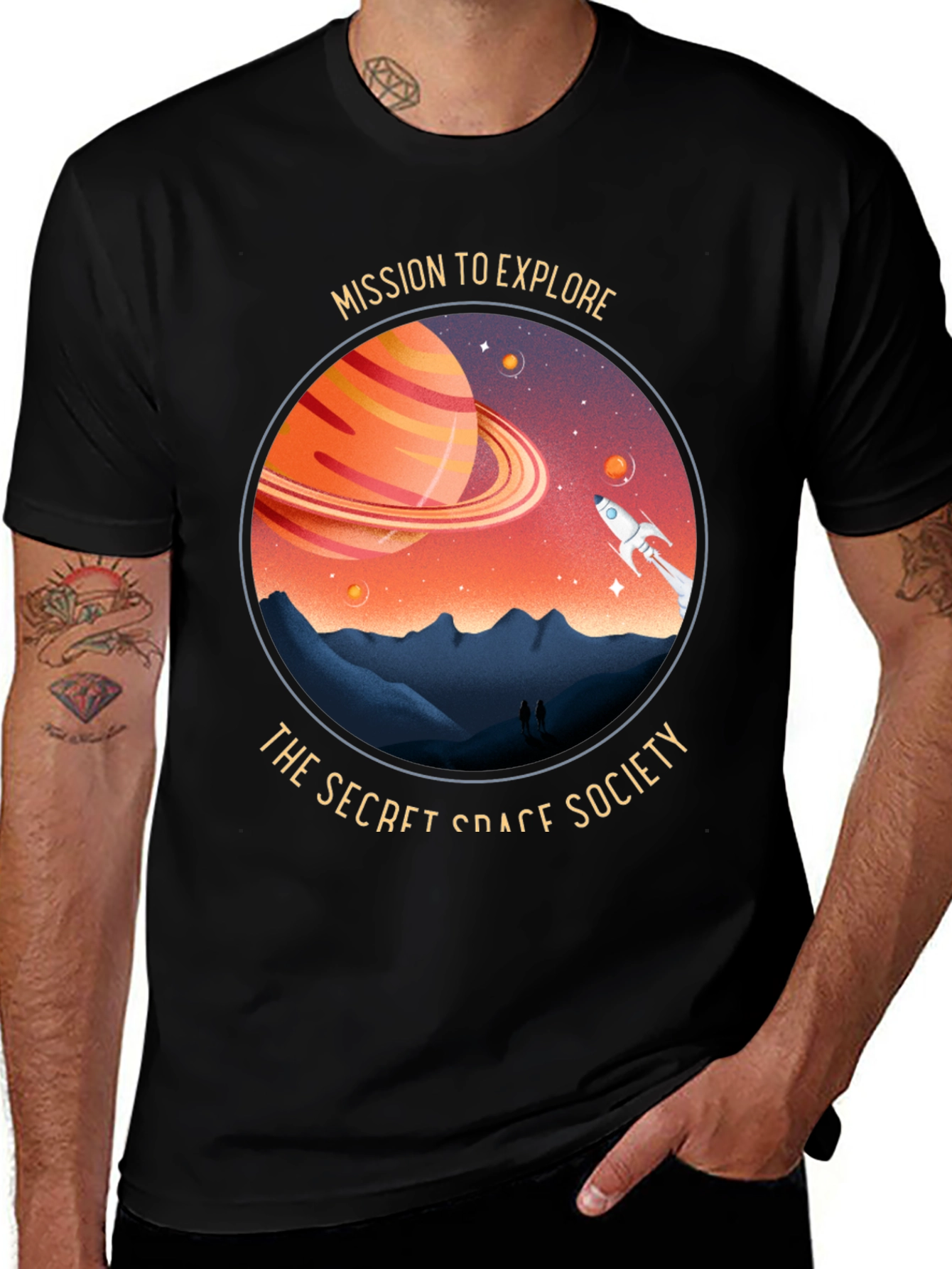 Space Society Graphic T-Shirt