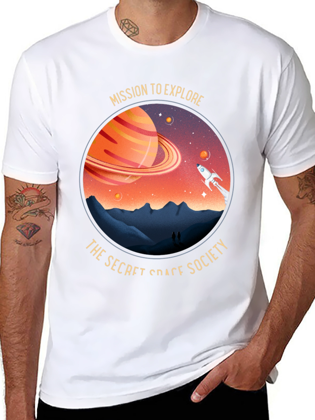Space Society Graphic T-Shirt