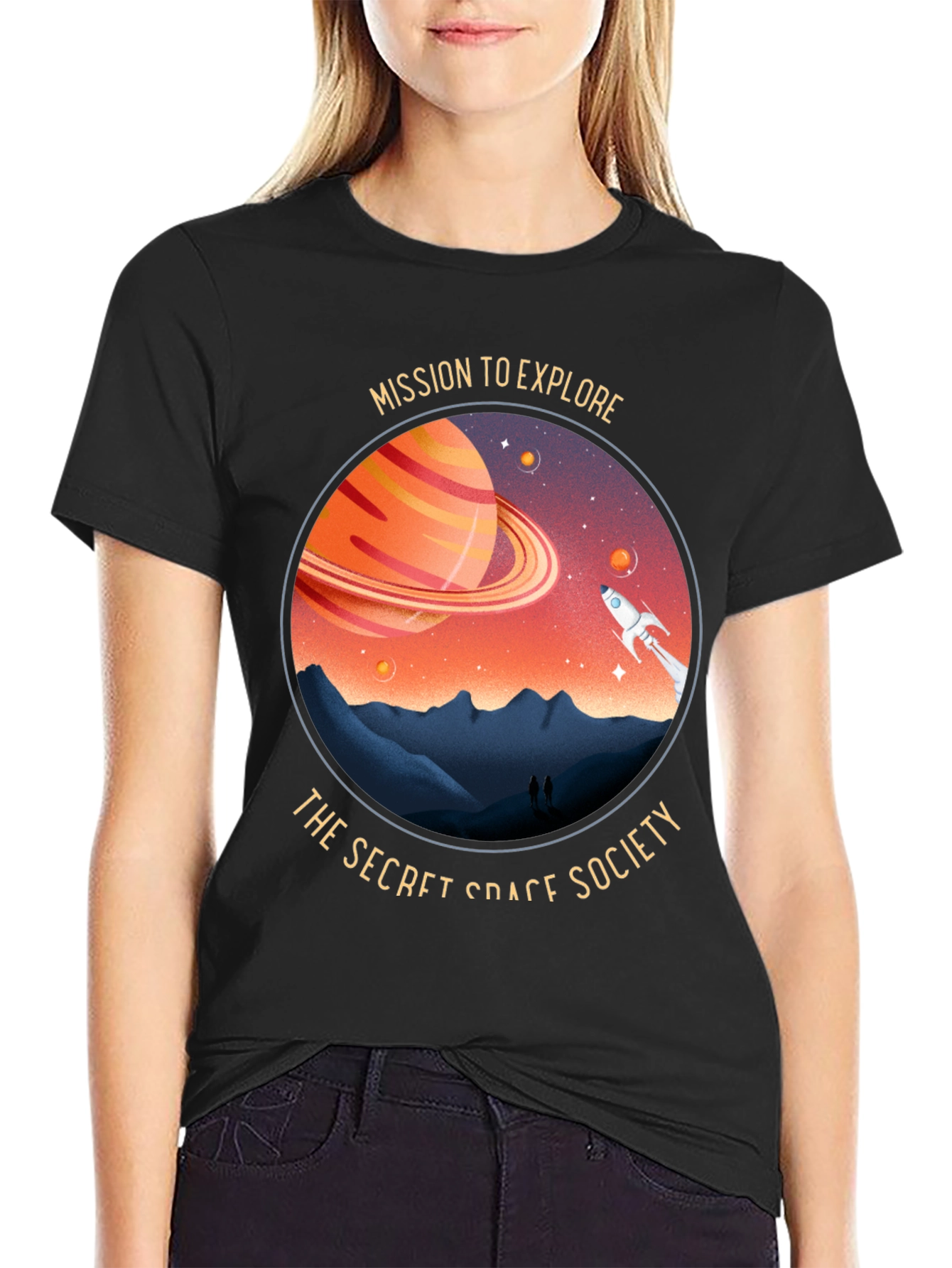Space Society Graphic T-Shirt