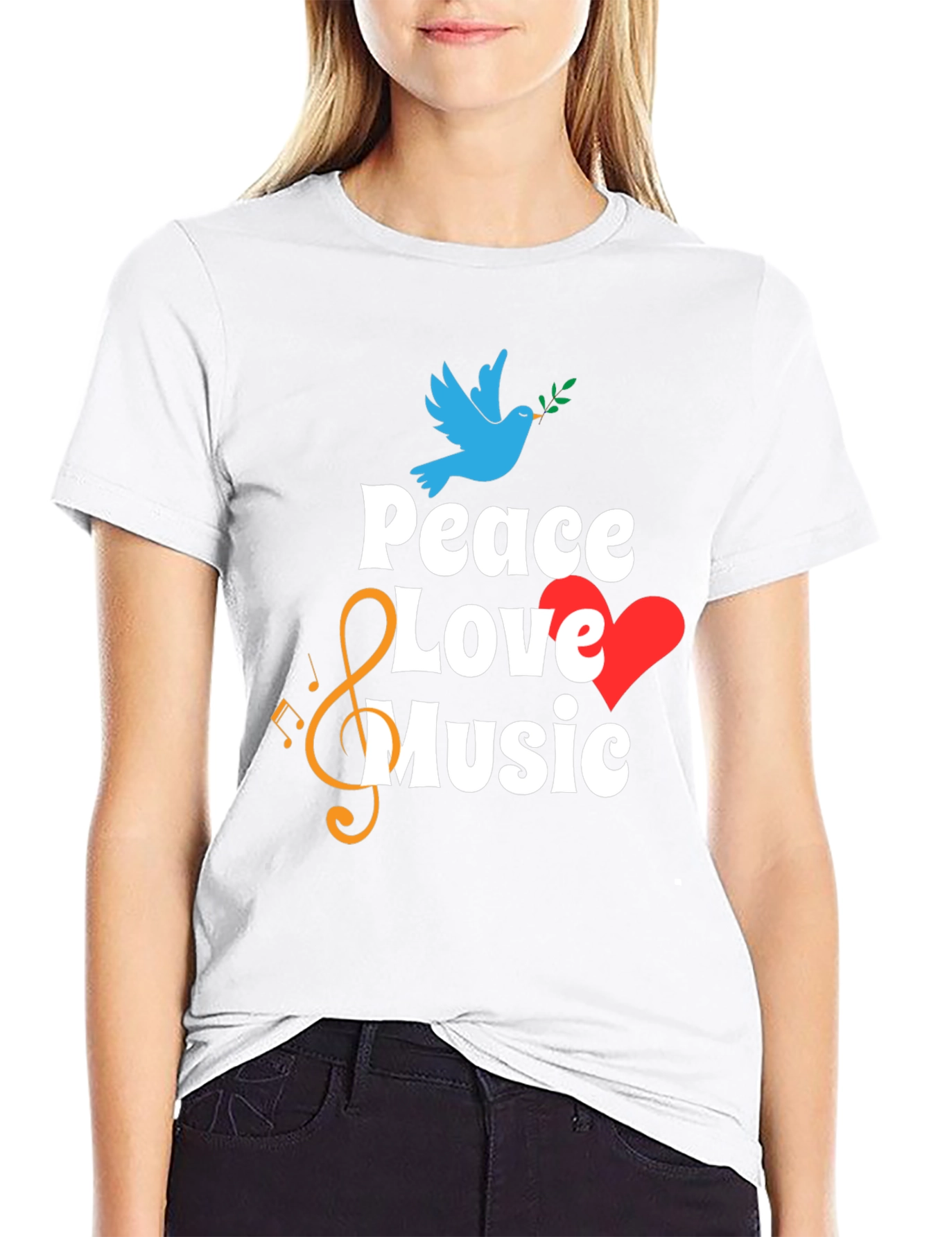 Peace Love Music Graphic Tee