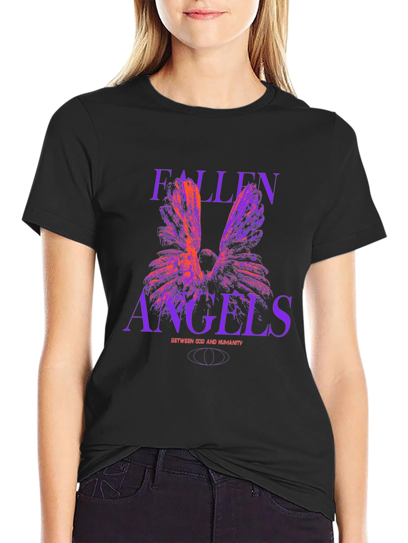 Fallen Angels Graphic Tee - Black