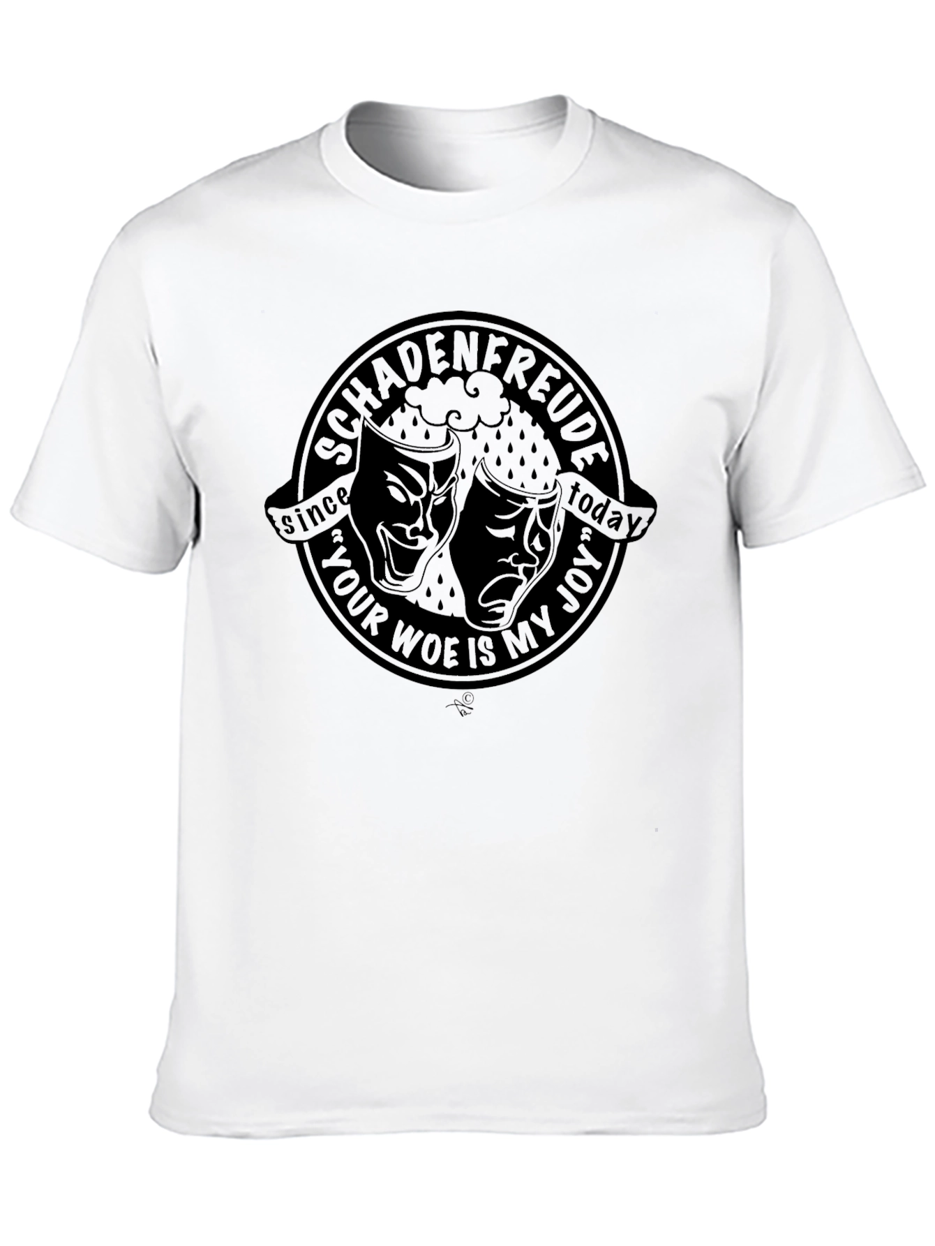 Schadenfreude Drama Masks Graphic T-Shirt