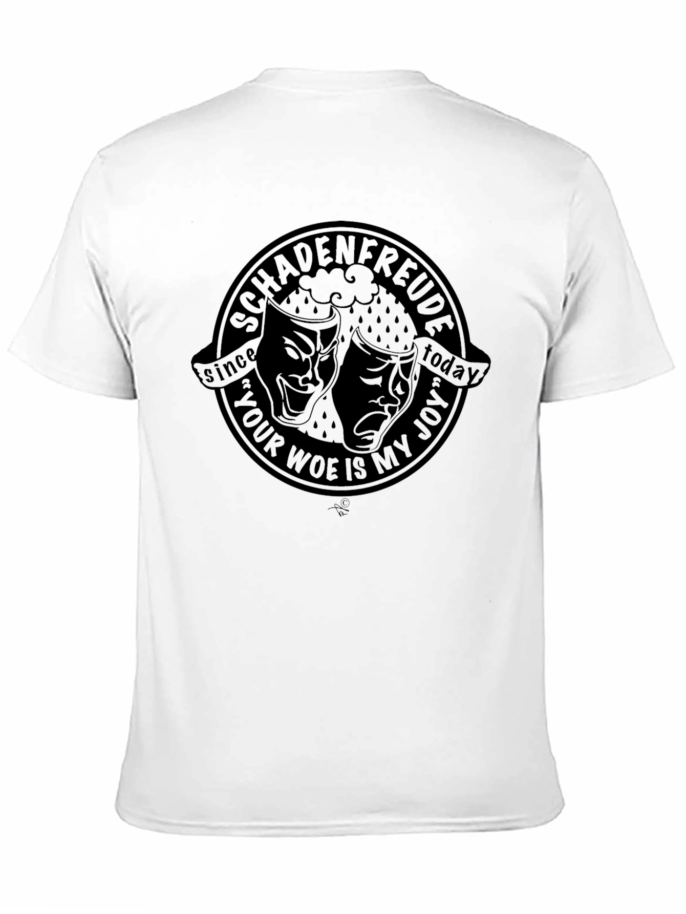 Schadenfreude Drama Masks Graphic T-Shirt