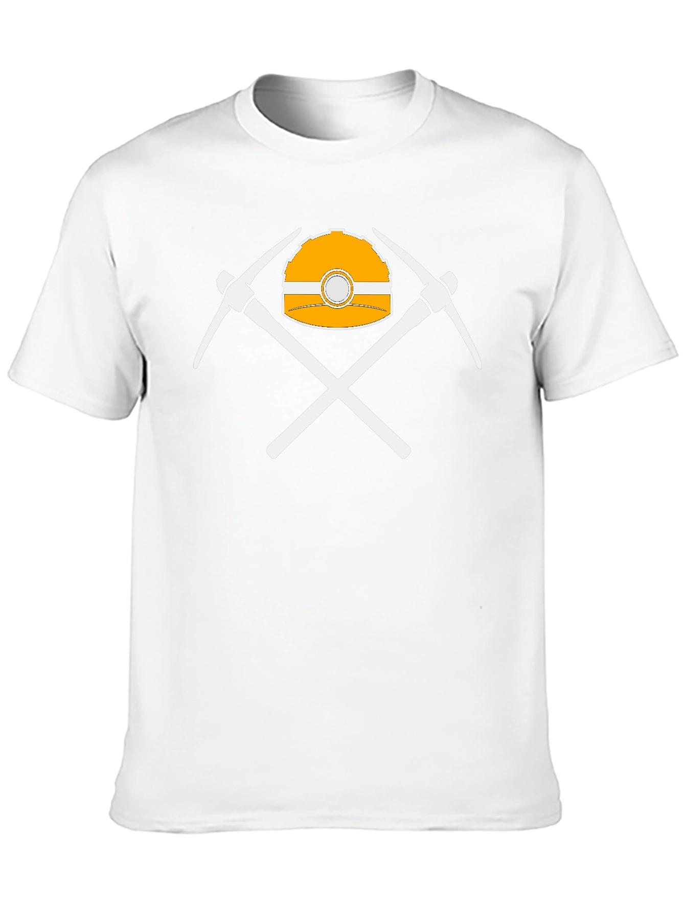 Miners Helmet & Pickaxes Graphic T-Shirt
