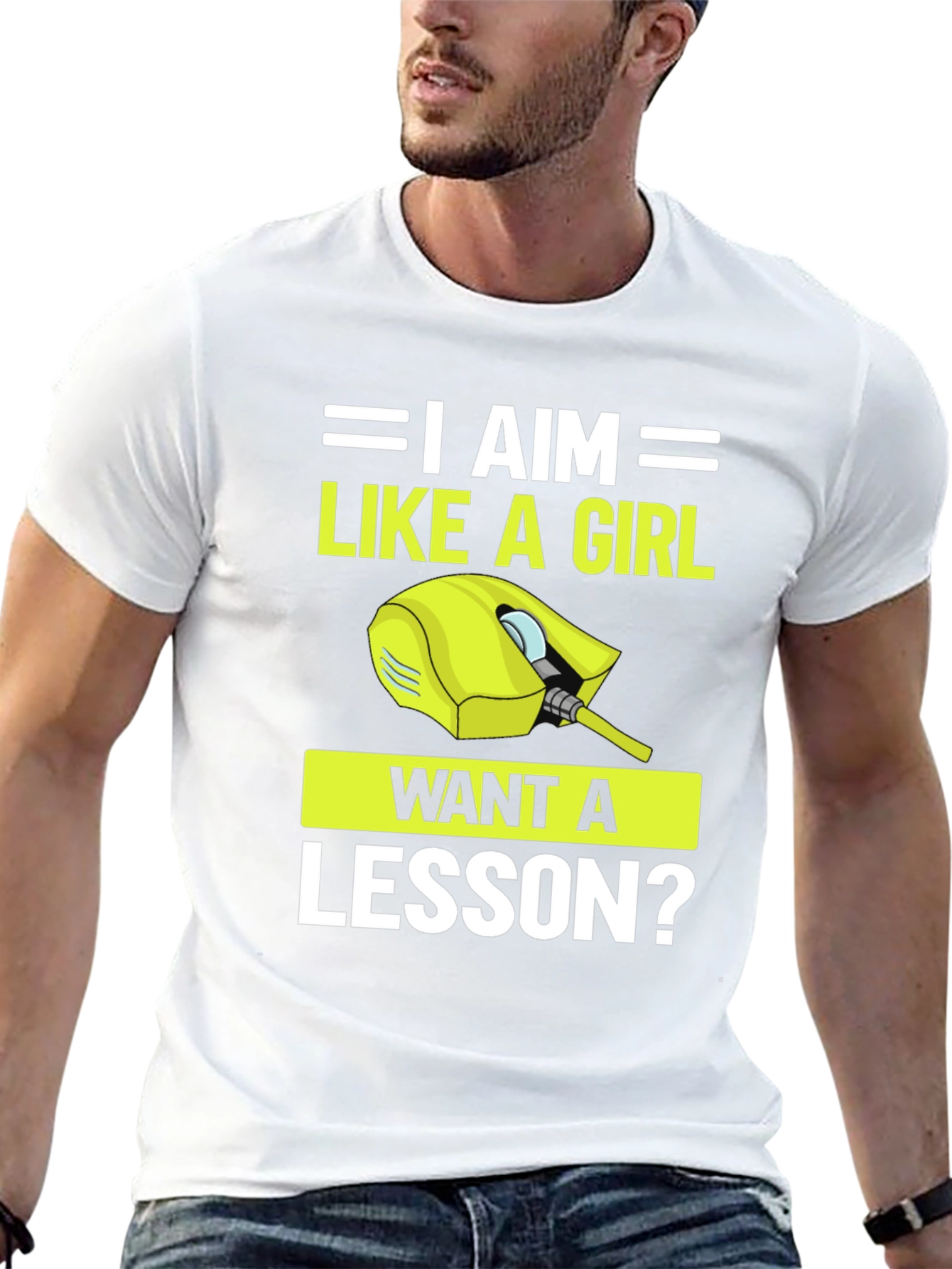 I Aim Like A Girl T-Shirt Gaming Style