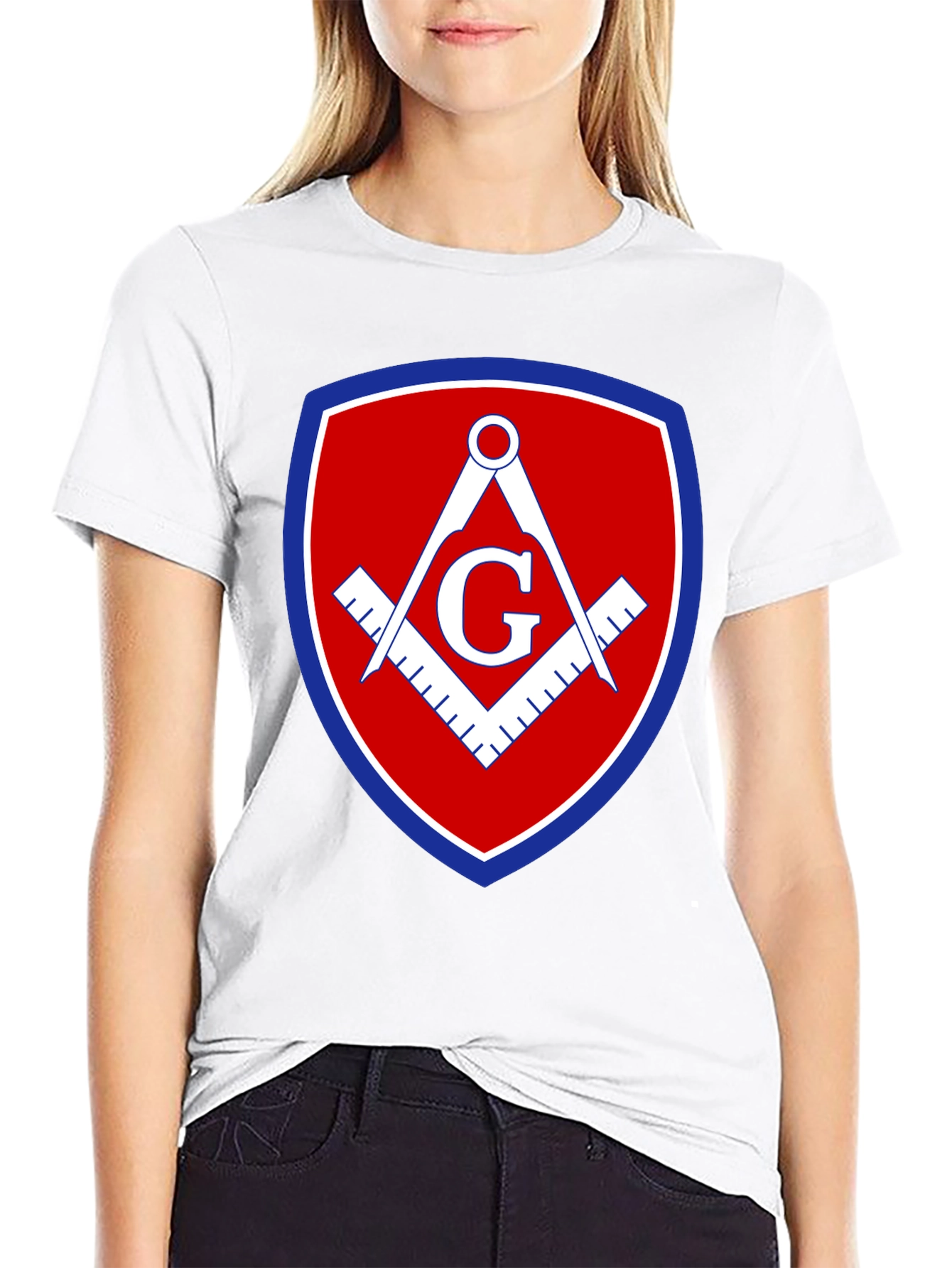 Masonic Symbol Black T-Shirt