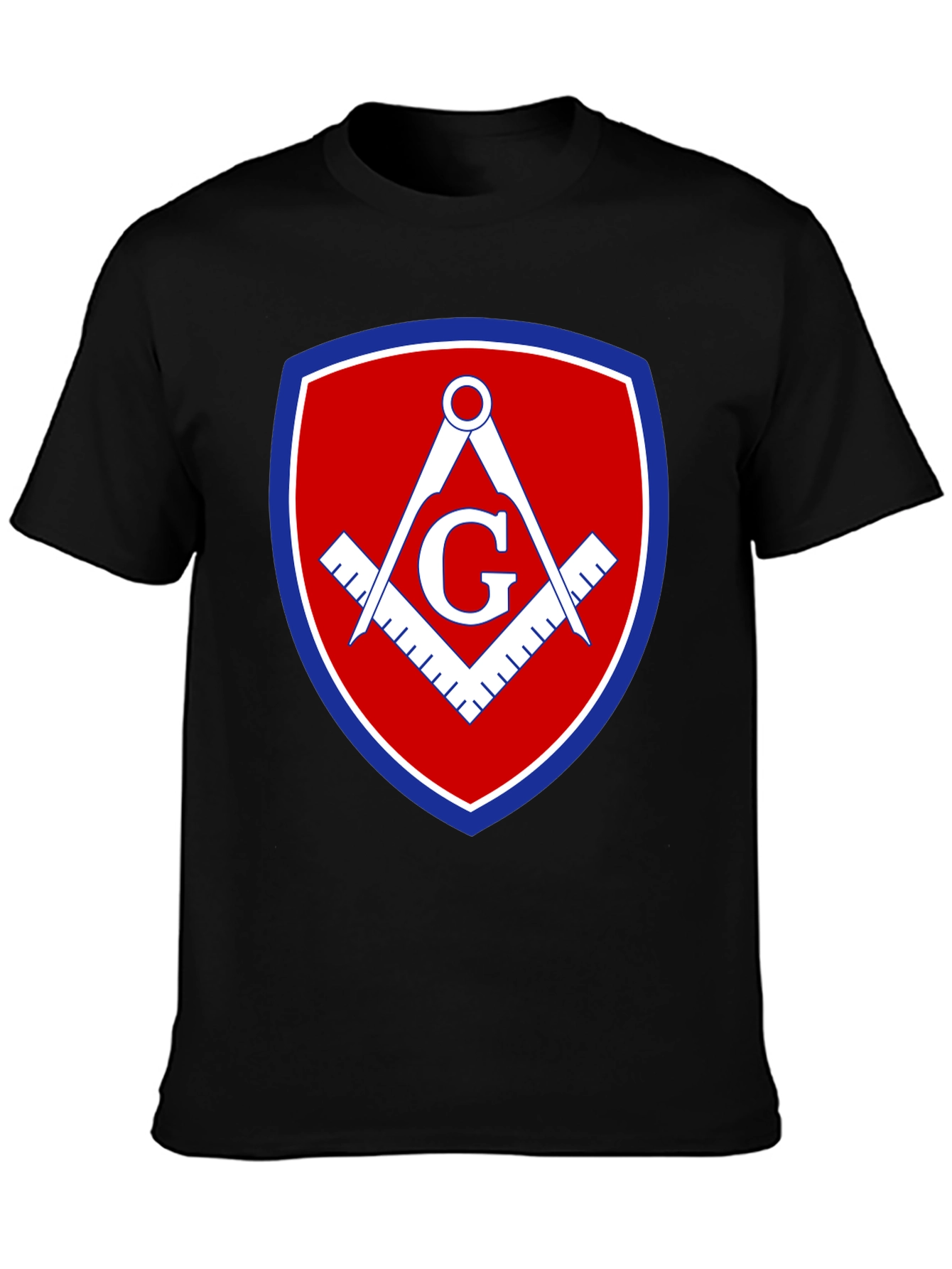 Masonic Symbol Black T-Shirt