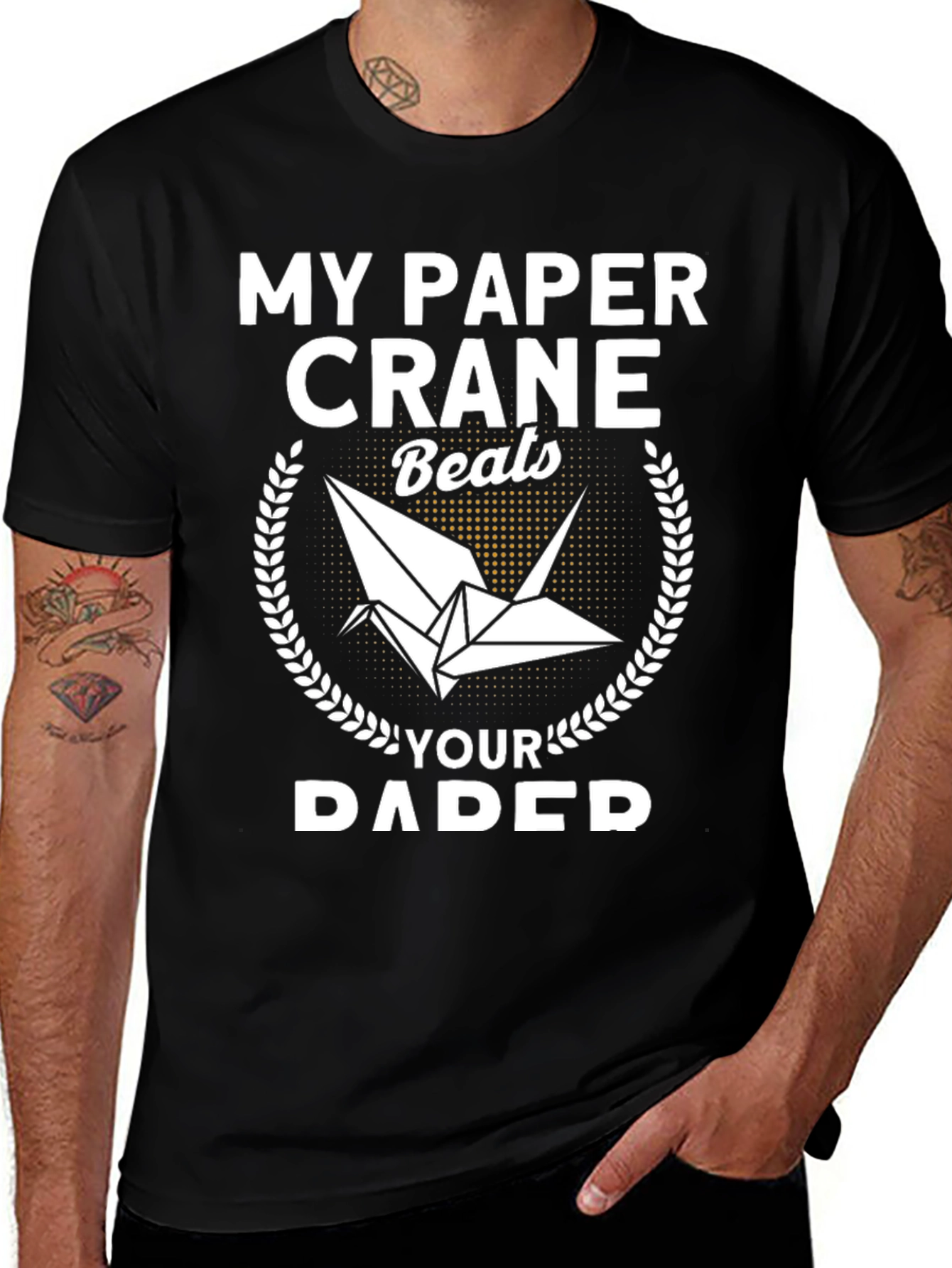 Paper Crane Beats Paper T-Shirt