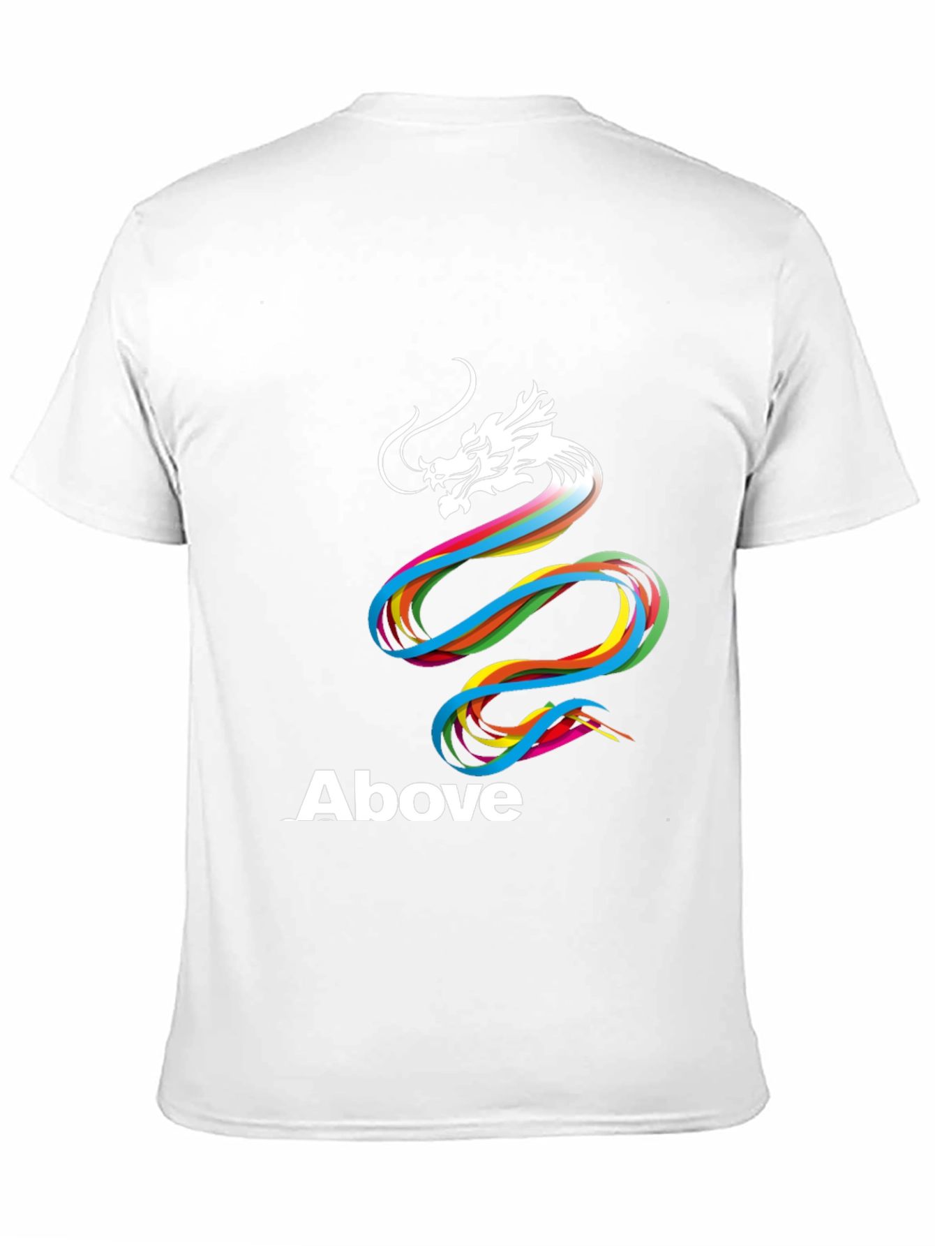 Rainbow Dragon Above Graphic T-Shirt