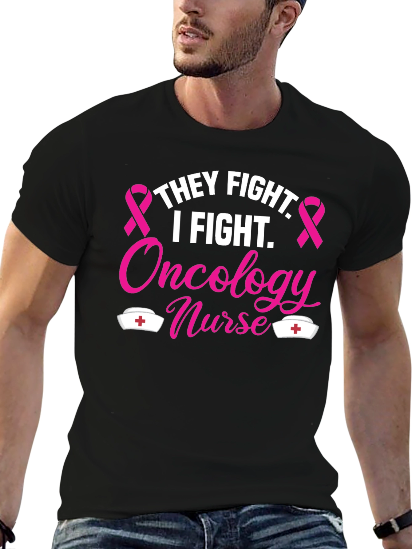 Oncology Nurse T-Shirt - Fight Cancer