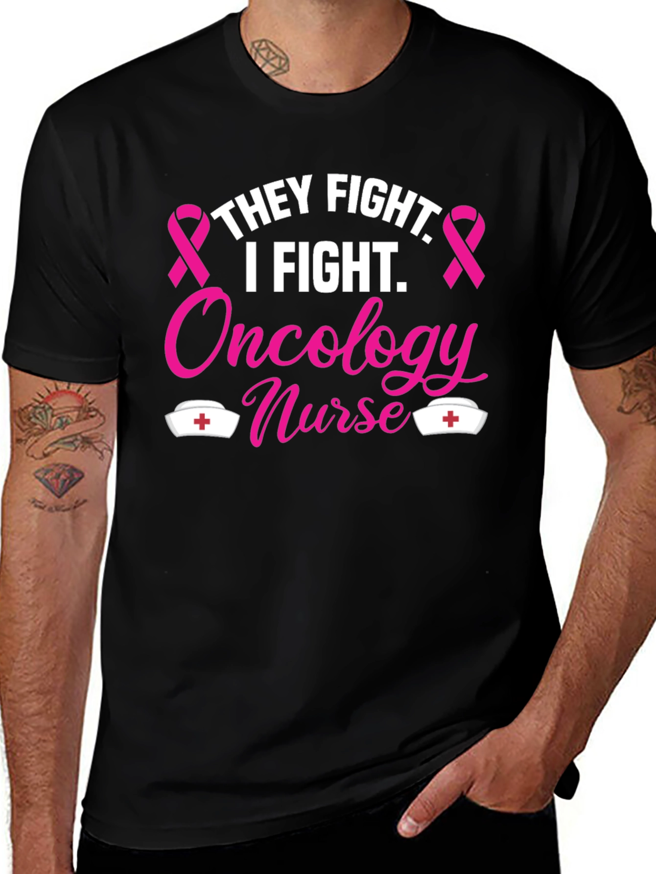 Oncology Nurse T-Shirt - Fight Cancer