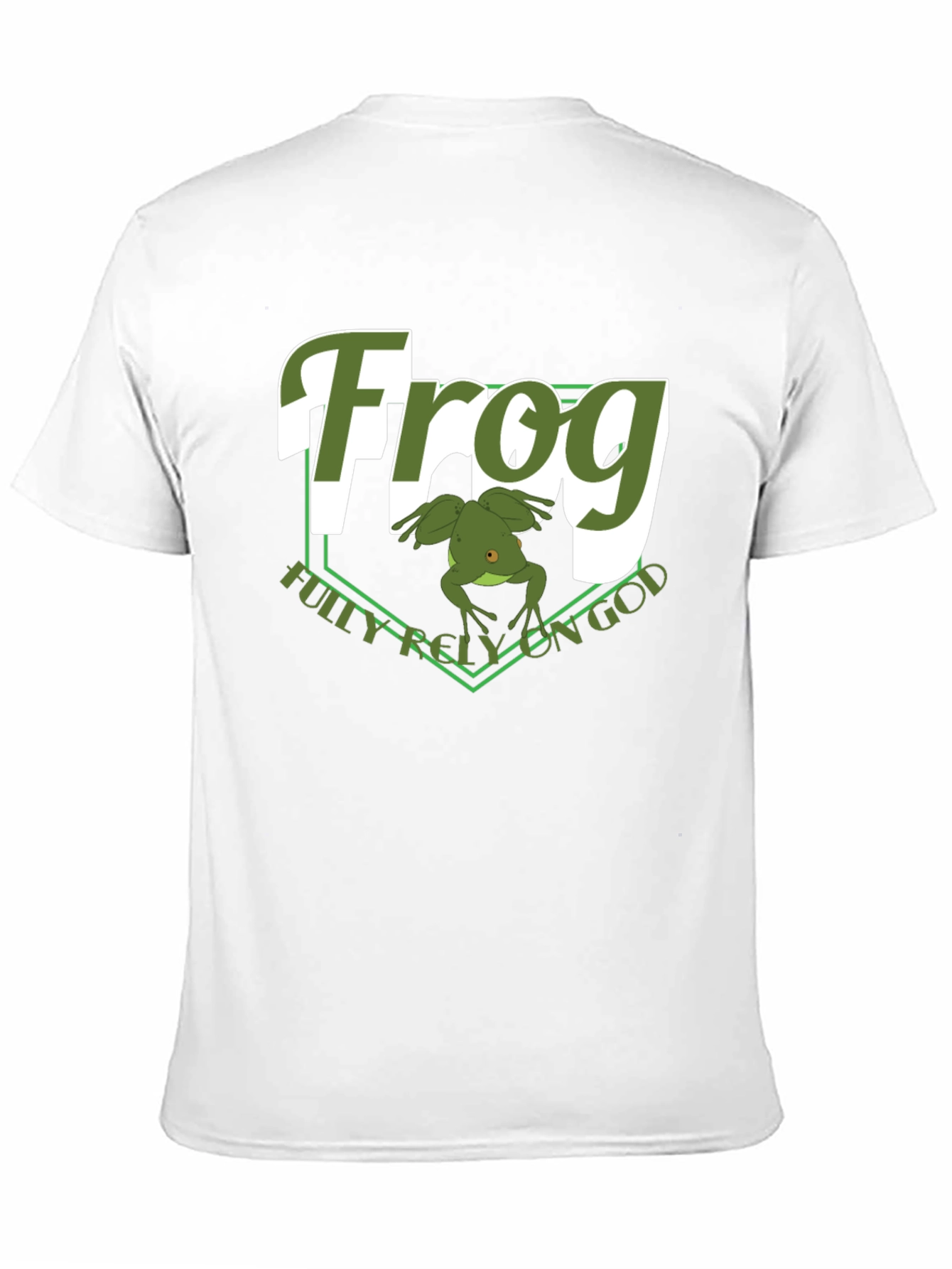 Frog Fully Rely On God Graphic T-Shirt