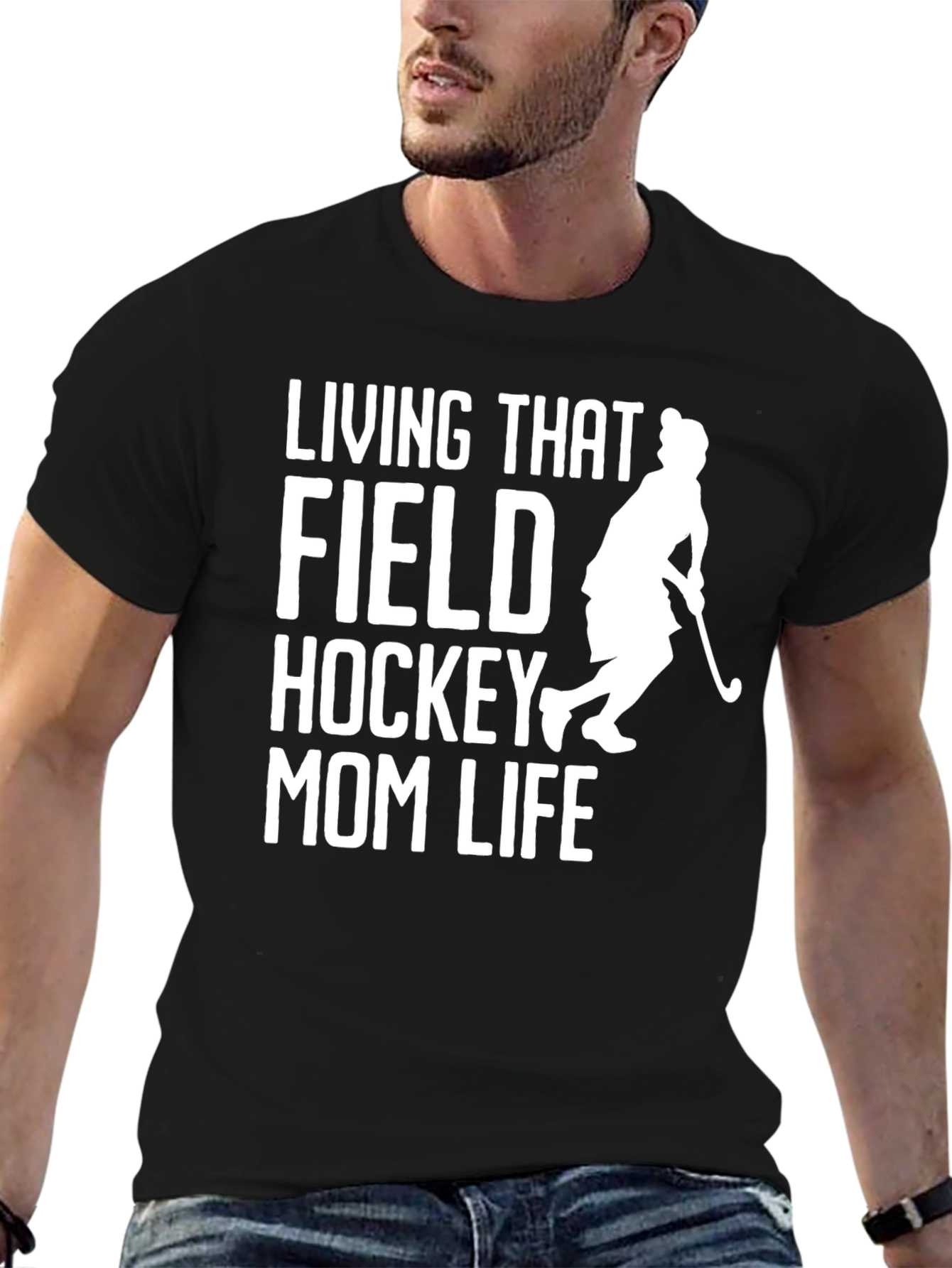 Field Hockey Mom Life T-Shirt - Black