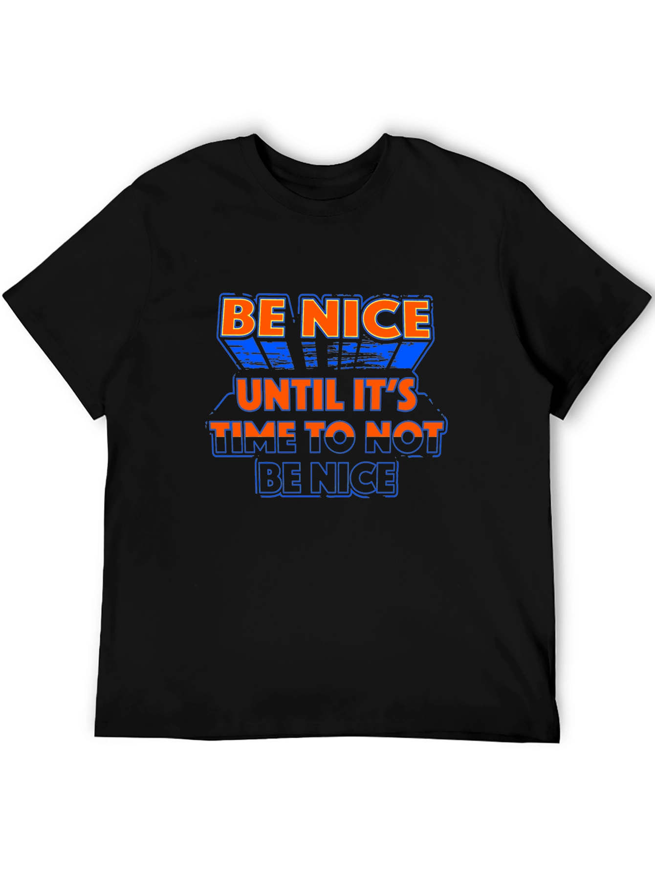 Be Nice Graphic Print Crew Neck T-Shirt