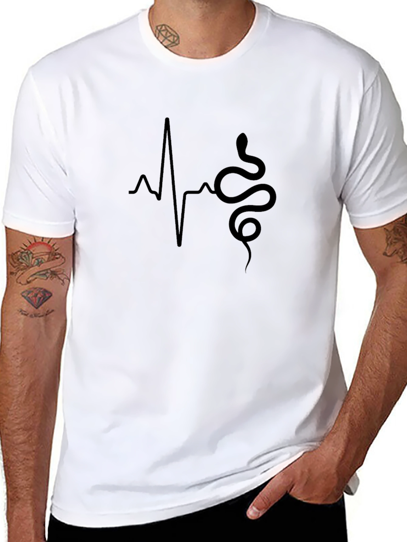 Snake Heartbeat T-Shirt - Graphic Tee