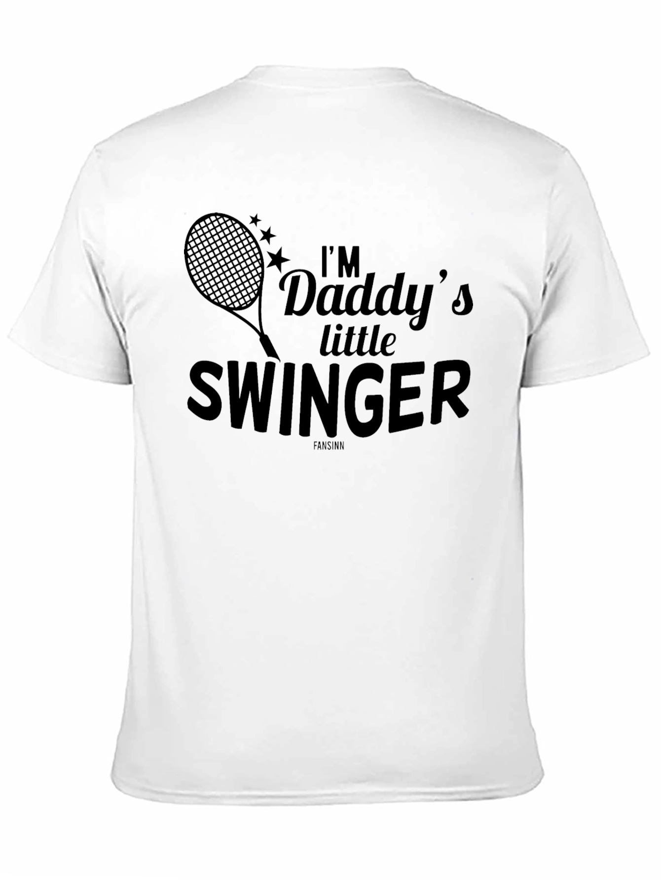Im Daddys Little Swinger Black Graphic Tee