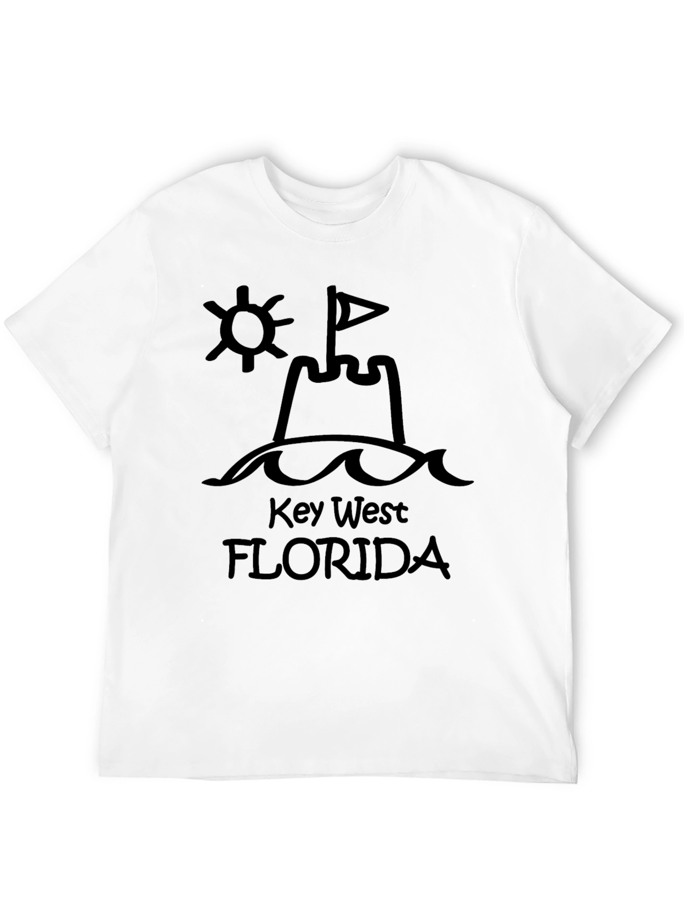 Key West Florida Black Graphic Tee