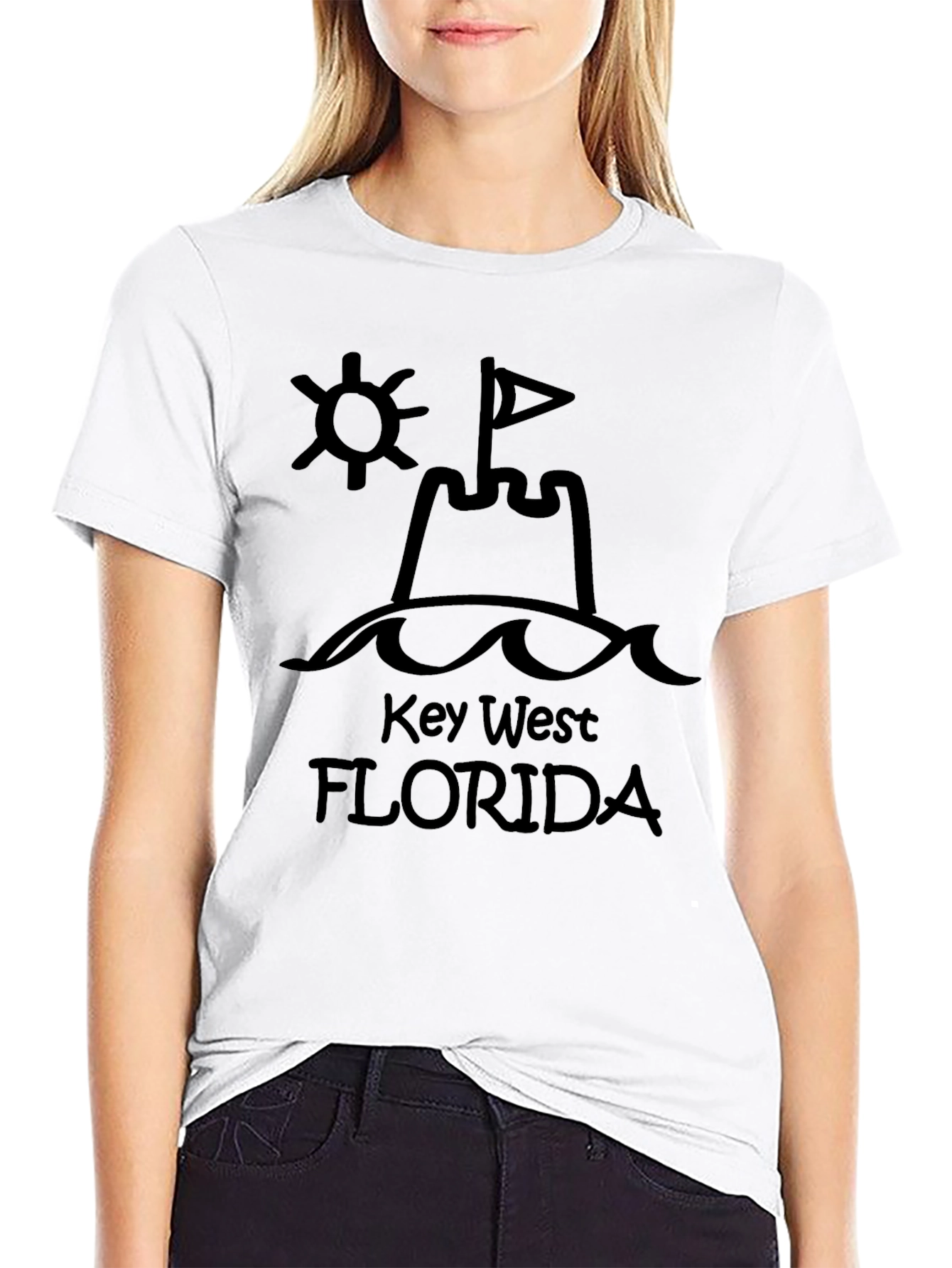 Key West Florida Black Graphic Tee
